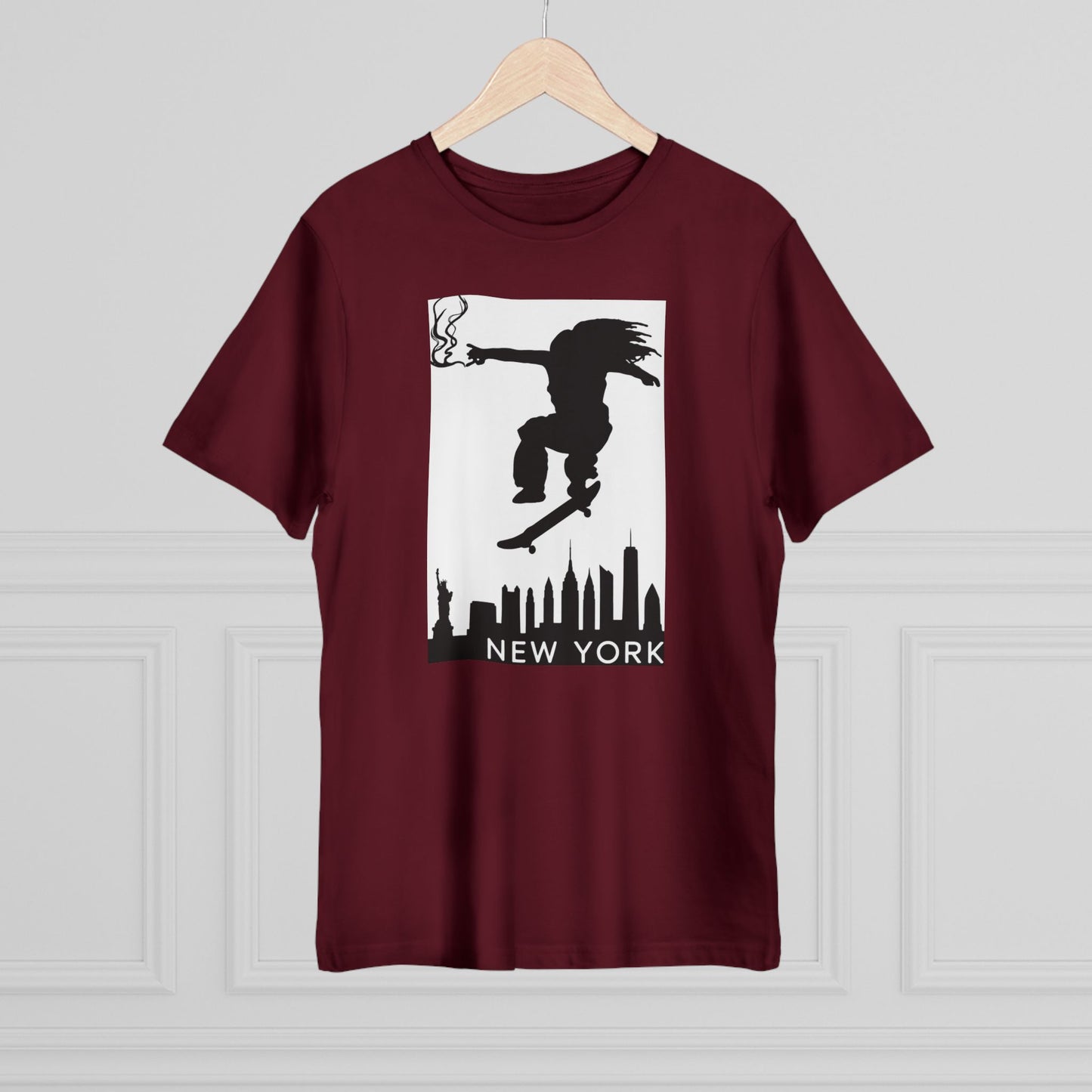 New York City Skater T-shirt, Urban Style Tee, Streetwear Shirt, Skateboarder Apparel, NYC Vibes Fashion