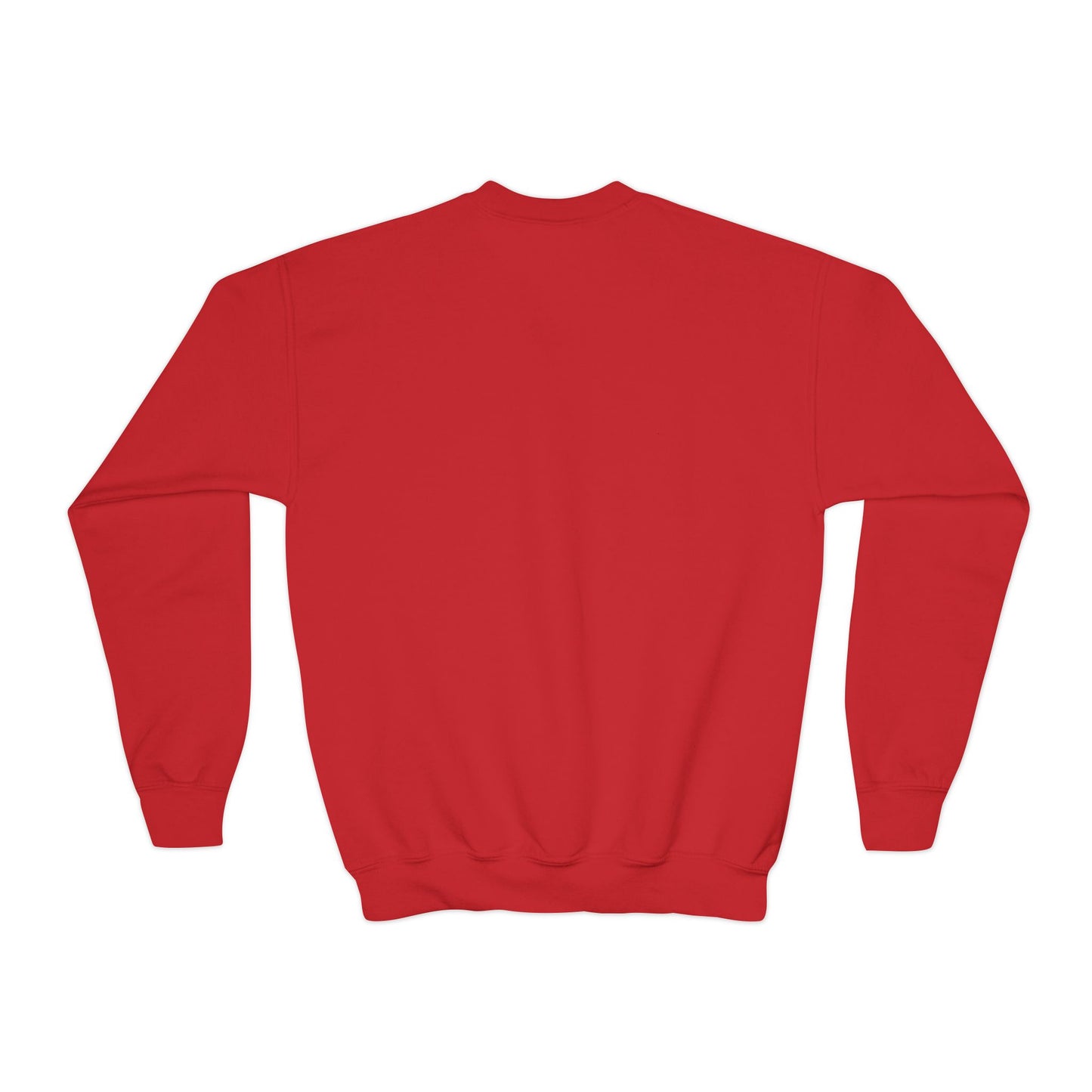 Youth Crewneck Sweatshirt — Holiday Floral Pocket Print