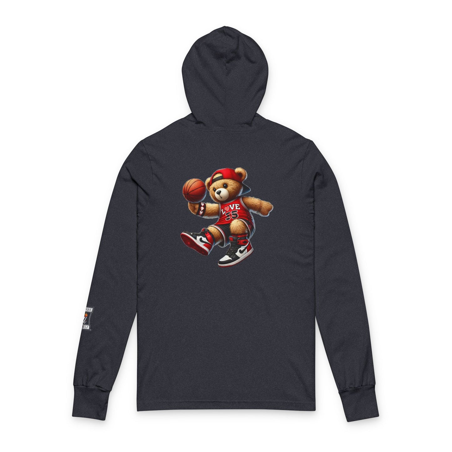 Grinch-Themed Unisex Hooded Long Sleeve Tee, Festive Holiday Apparel, Christmas Spirit Shirt, Unique Gift for Grinch Fans, Cozy Winter Wear