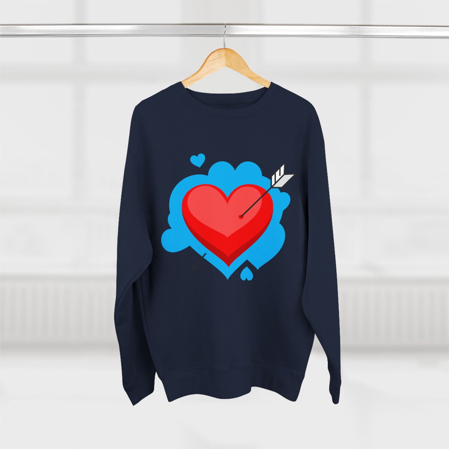 Heart & Self Expression Crewneck Sweatshirt - Cozy Unisex Top for Valentine's Day, Unique Gift, Casual Wear, Be Unique, Comfortable Fashion