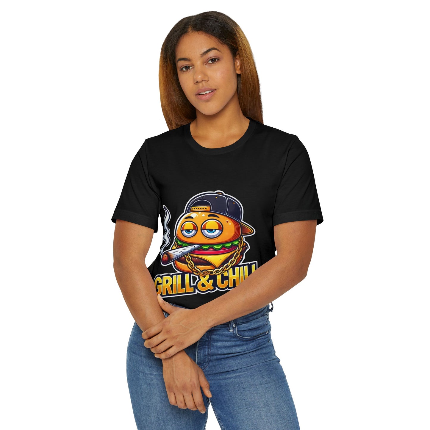Grill & Chill T-Shirt, Fun BBQ Shirt, Summer Party Apparel, Casual Gift, Unisex Graphic Tee