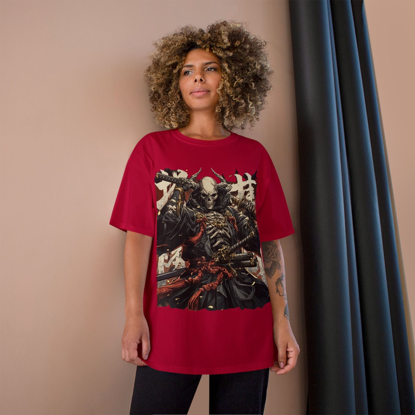 Samurai Skeleton Warrior T-Shirt – Dark Japanese Myth Art Tee