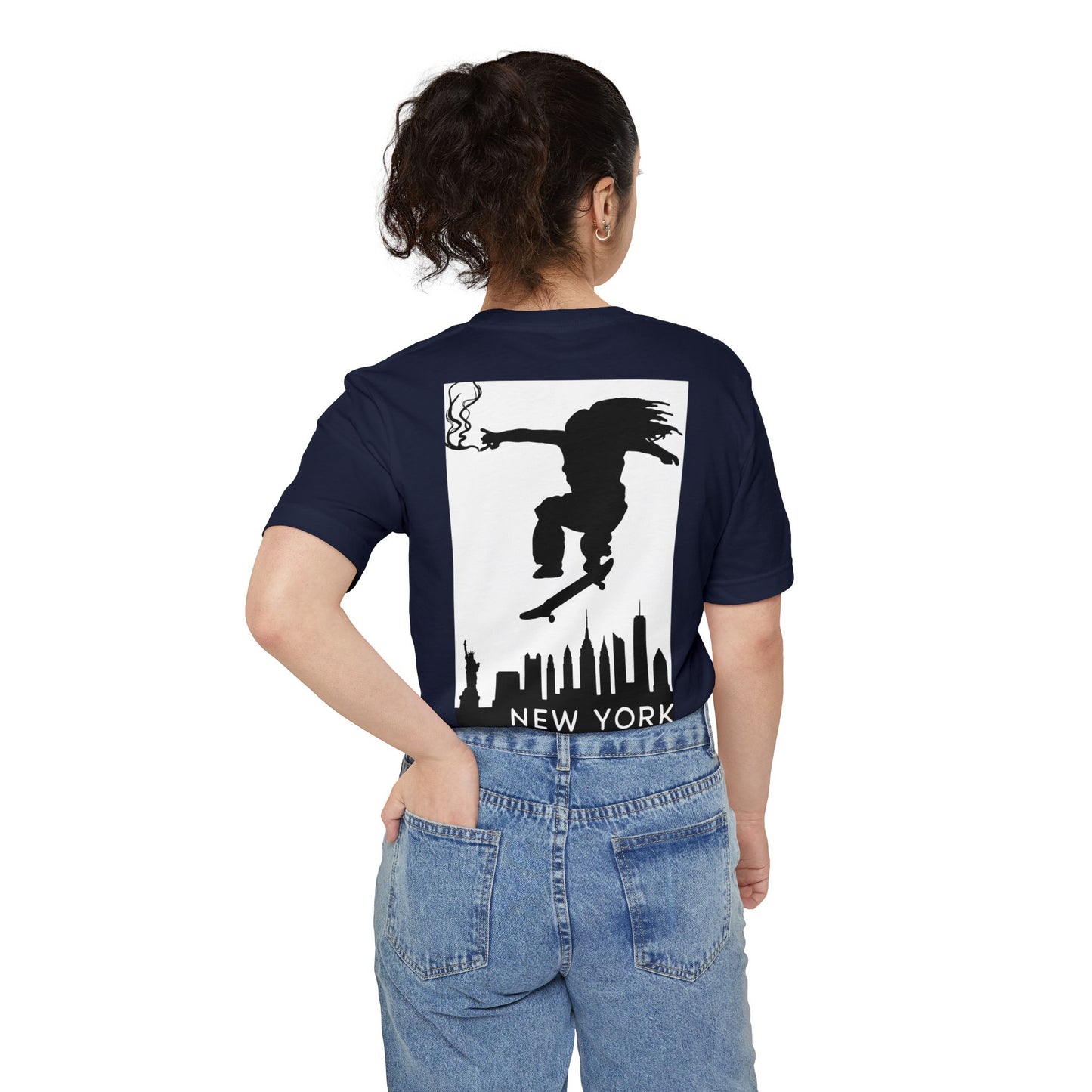 New York Skate Pocket T-Shirt, Unisex Casual Tee, Streetwear Gift, Summer Essential, Urban Style Clothing