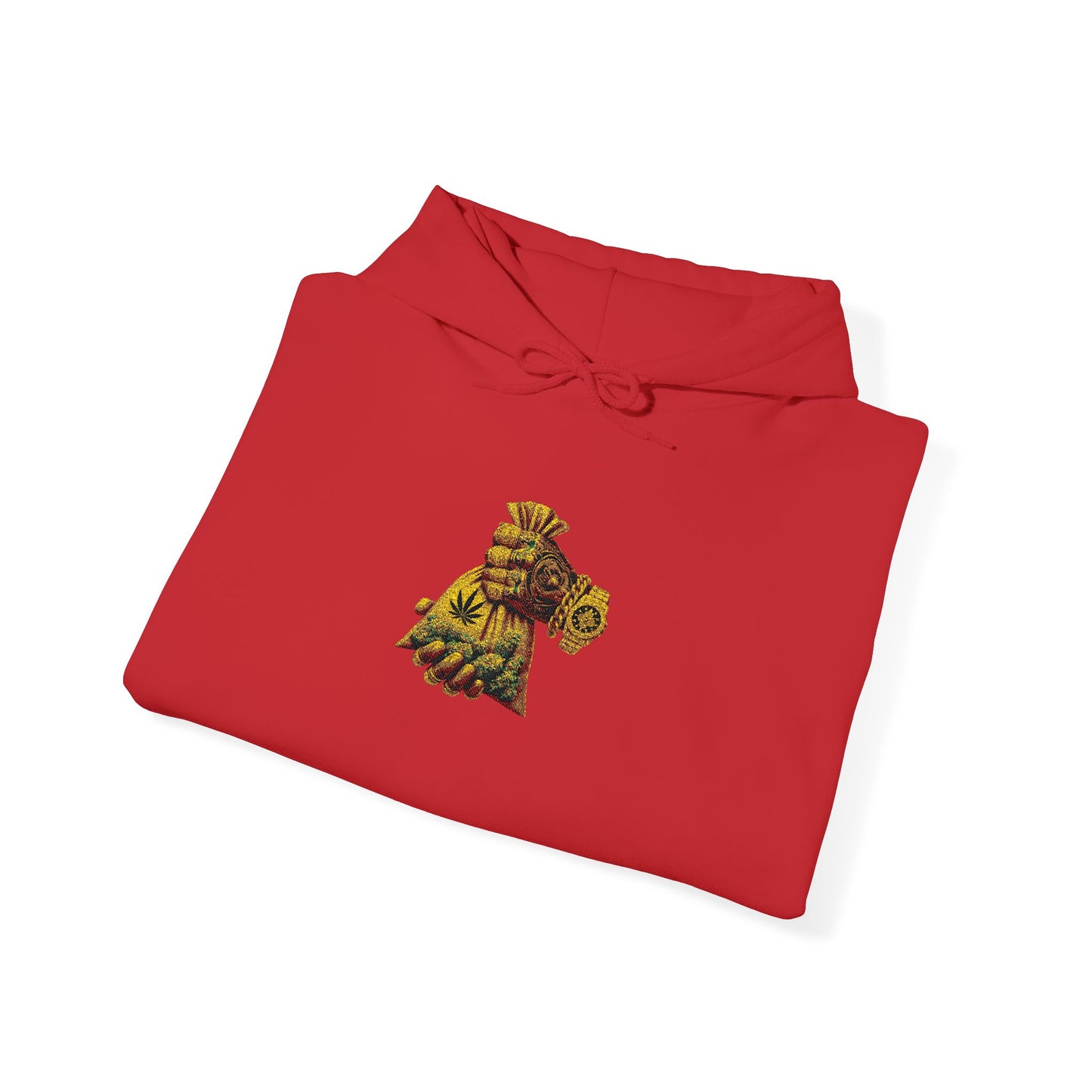 Hoodie — Golden Floral Teddy Bear Graphic Pullover