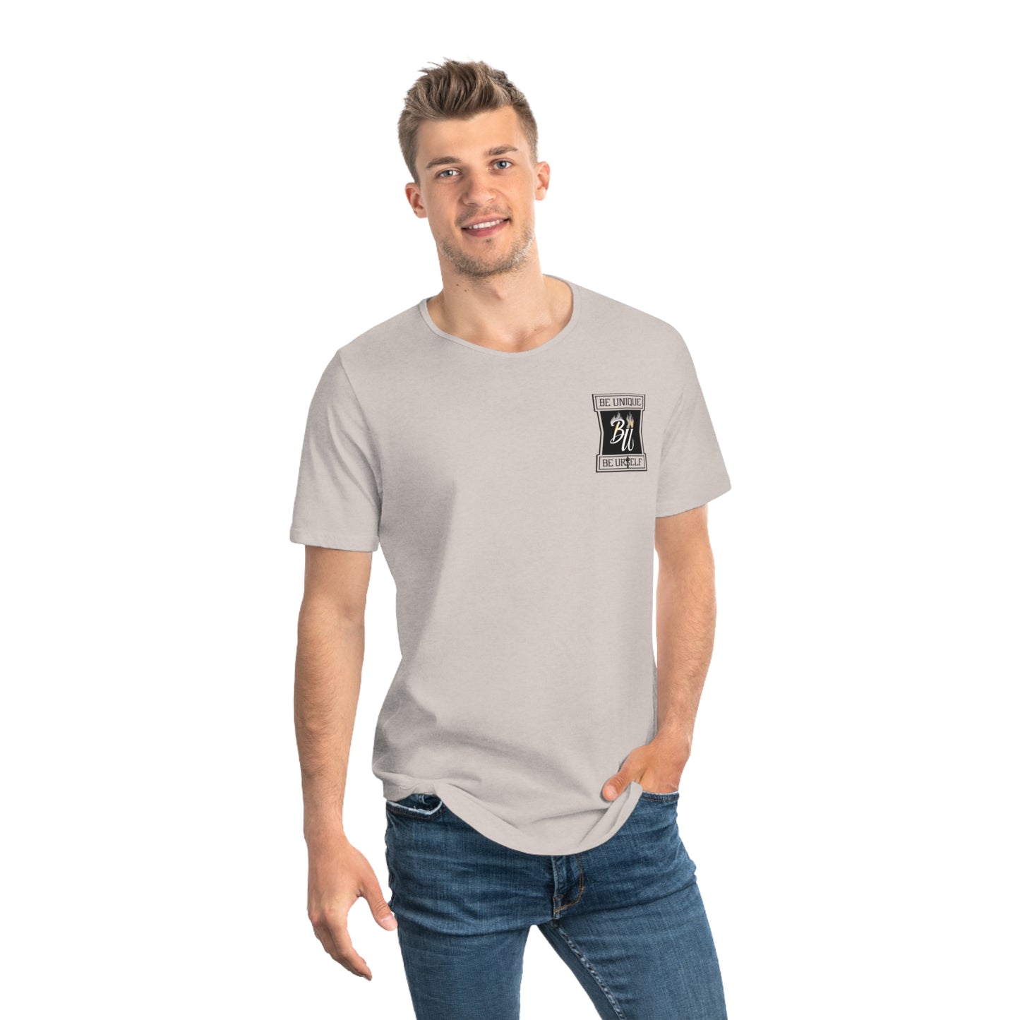 Stylish Men's Jersey Curved Hem Tee, Graphic Tee, Casual Wear, Hipster Fashion, Summer Shirt, Gift for Him
