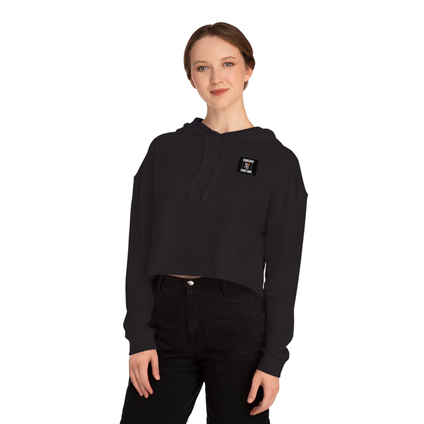 Vibrant Cropped Hooded Sweatshirt - Stylish, Trendy, Unique Gift for Her, Fashion Statement, Cool Streetwear, Holiday Essential