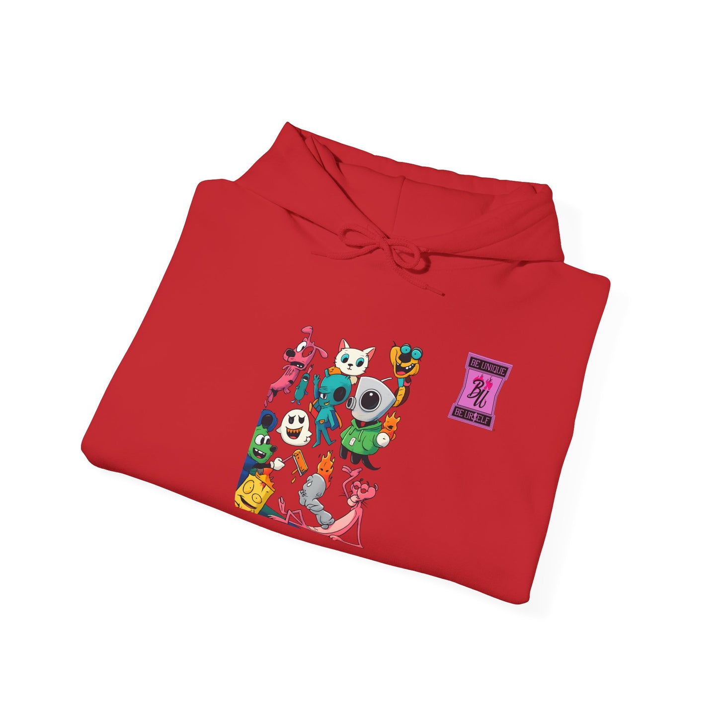 Hoodie — Cute Kawaii Character Collage Pullover