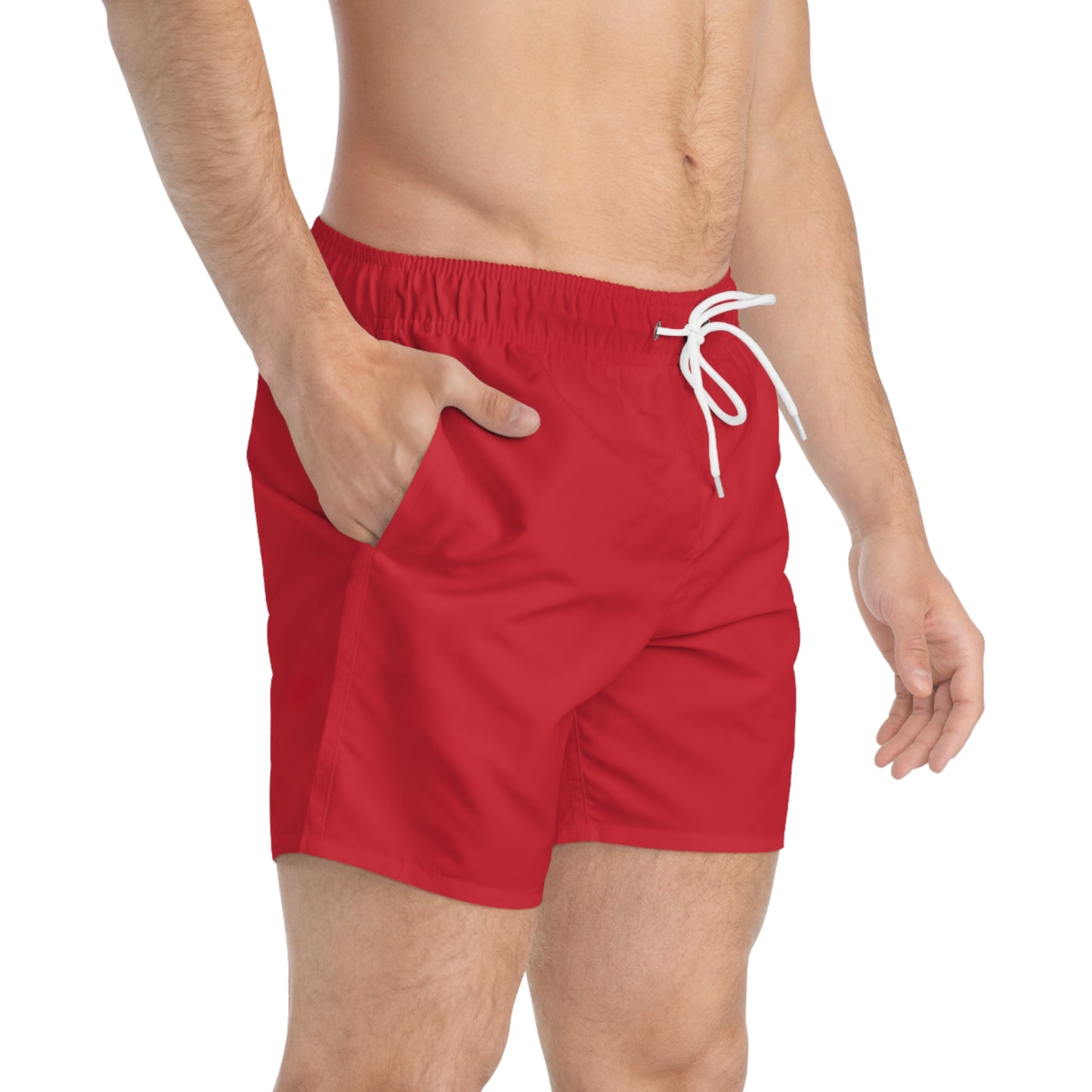Vibrant Red Swim Trunks for Summer Fun
