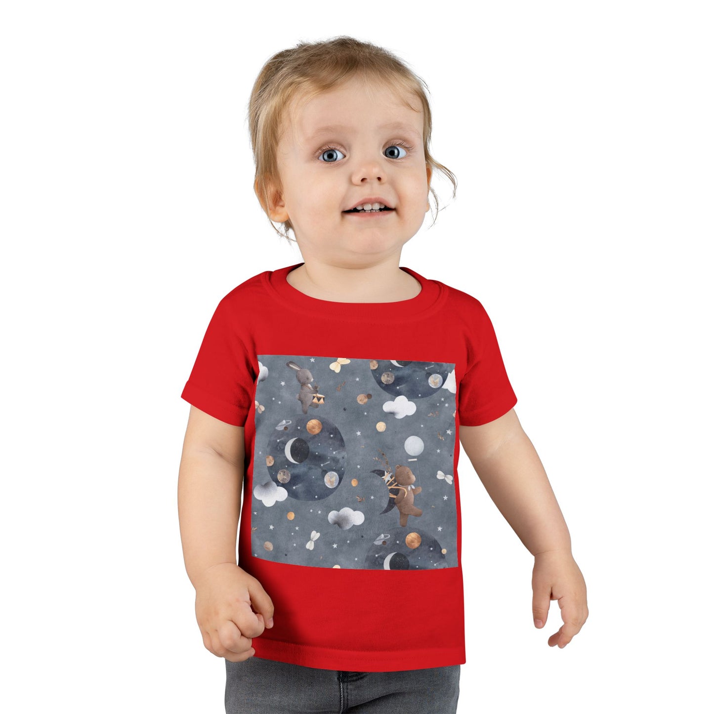 Toddler T-Shirt with Space Design | Perfect for Kids, Unique Gifts, Birthday Outfits, Playtime, Casual Wear