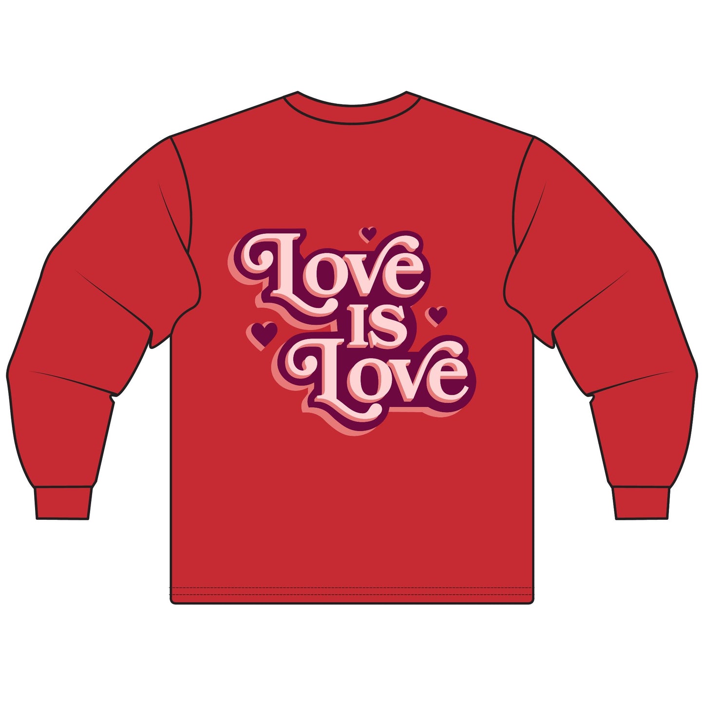 Love is Love Unisex Long Sleeve T-Shirt - Celebrate Equality, LGBTQ+ Pride Apparel, Gift for Friends, Cozy Everyday Wear