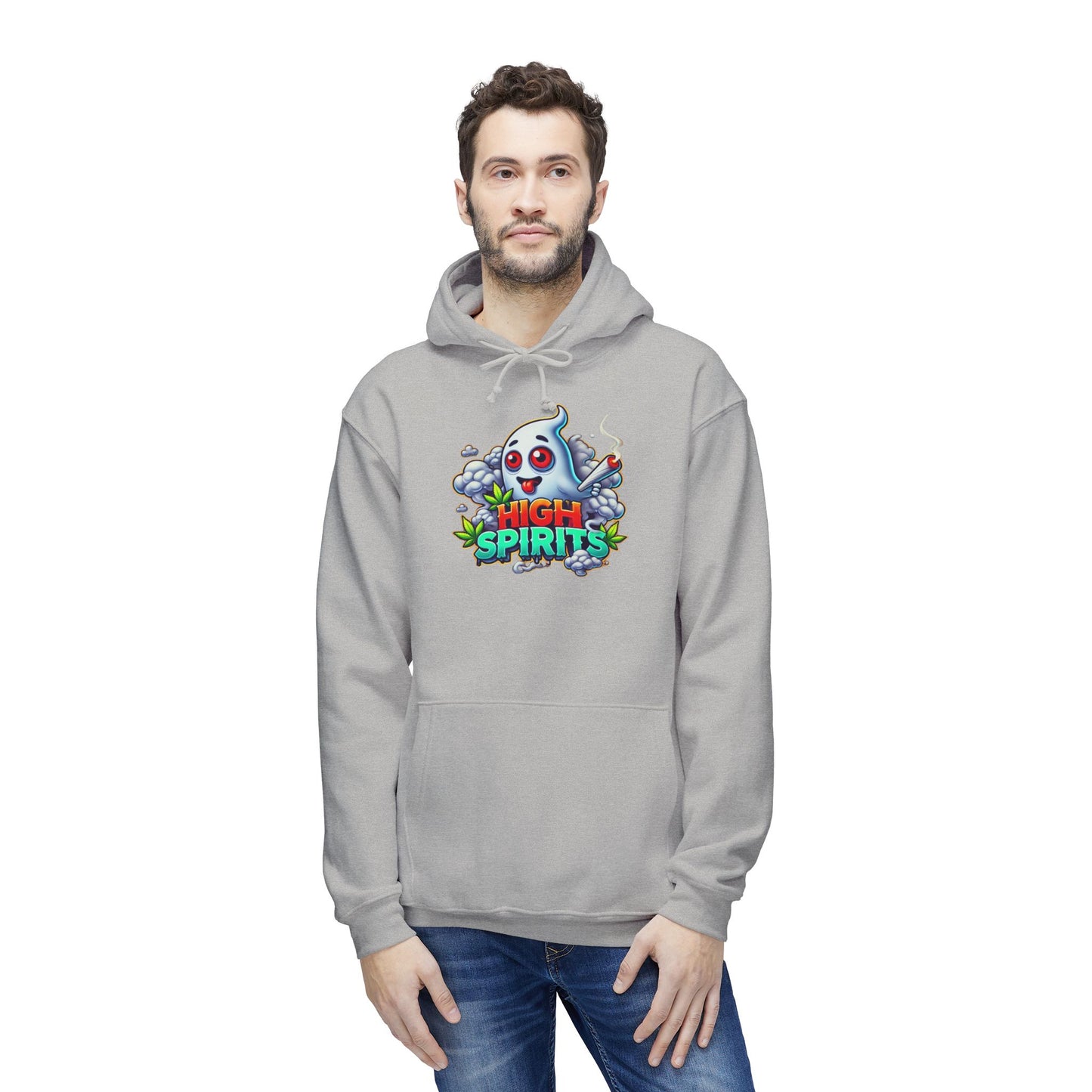 Unisex Hooded Sweatshirt - Halloween Ghost Design, Cozy Gift for Fall, Party Wear, Spooky Season, Casual Comfort