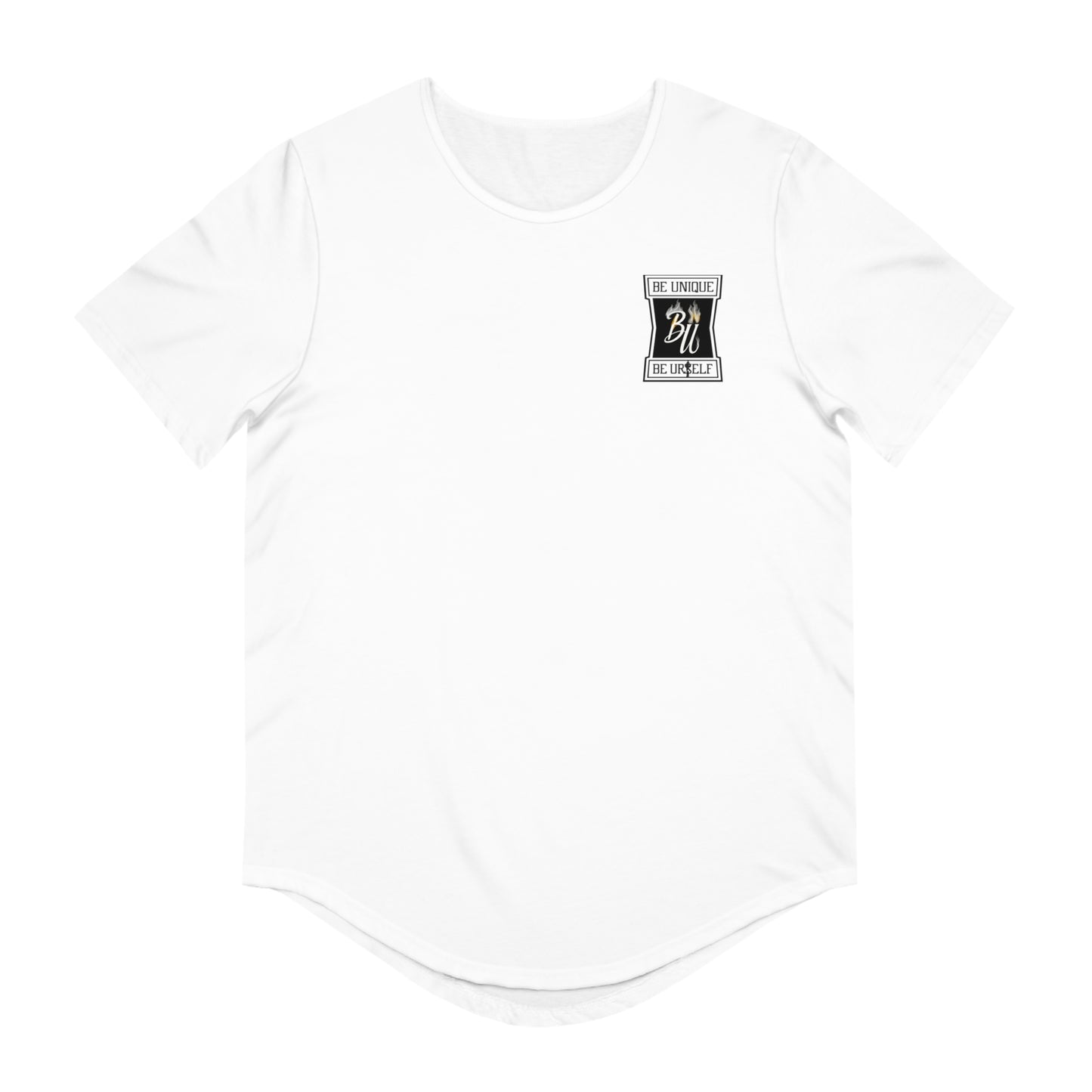 Stylish Men's Jersey Curved Hem Tee, Graphic Tee, Casual Wear, Hipster Fashion, Summer Shirt, Gift for Him