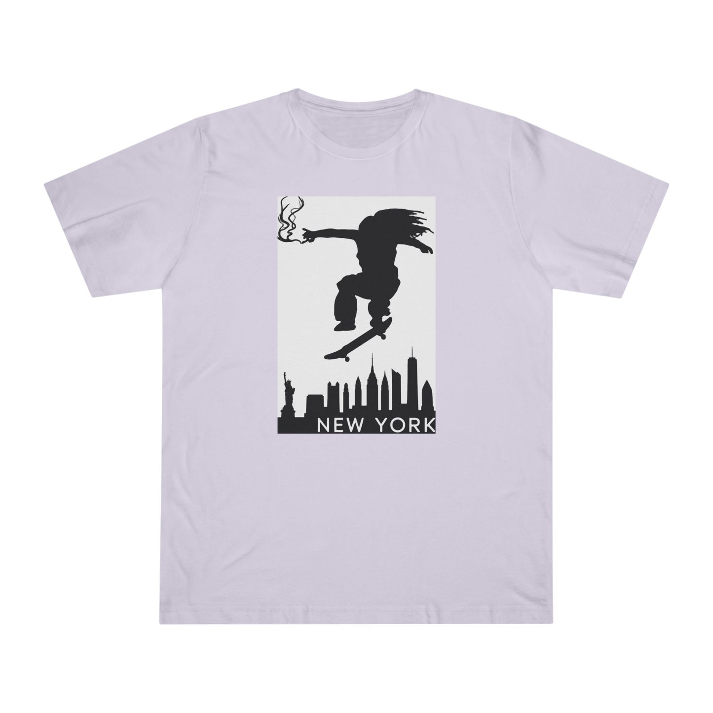 New York City Skater T-shirt, Urban Style Tee, Streetwear Shirt, Skateboarder Apparel, NYC Vibes Fashion
