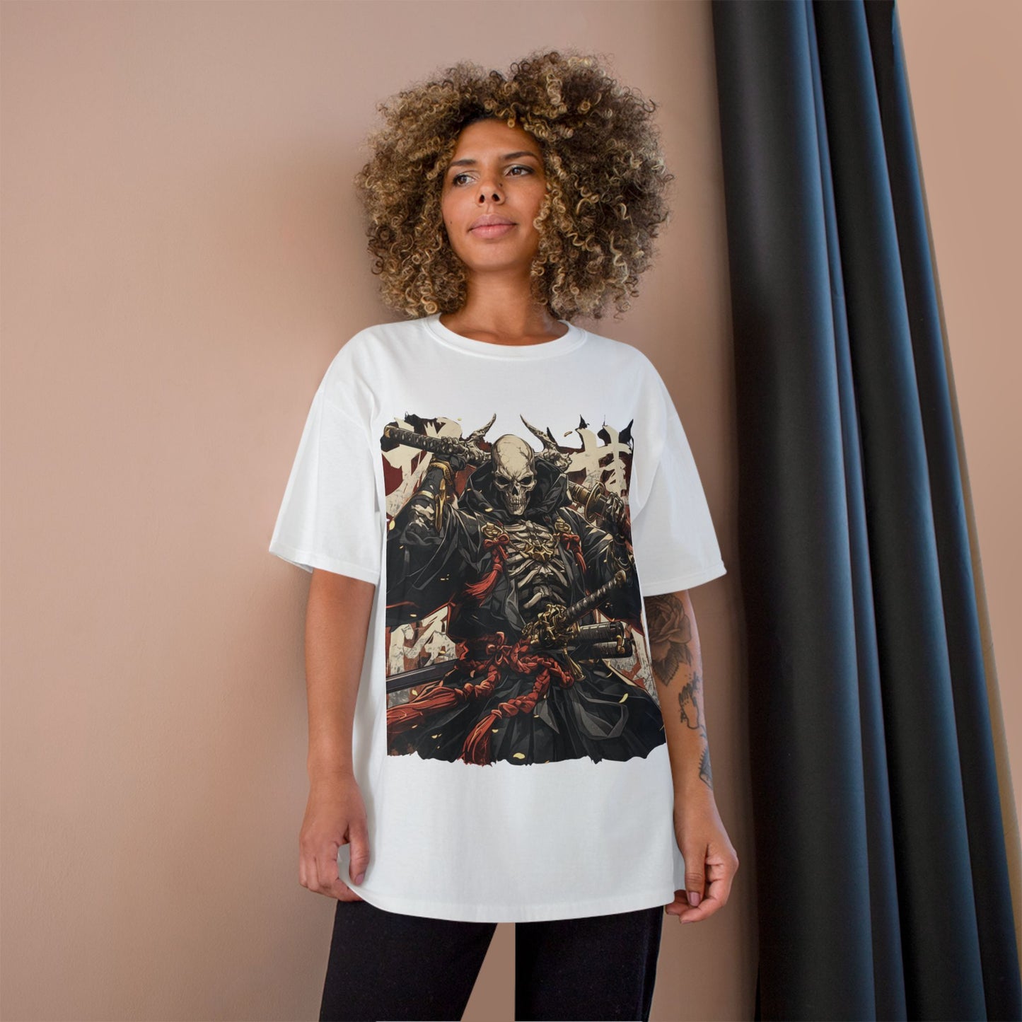 Samurai Skeleton Warrior T-Shirt – Dark Japanese Myth Art Tee