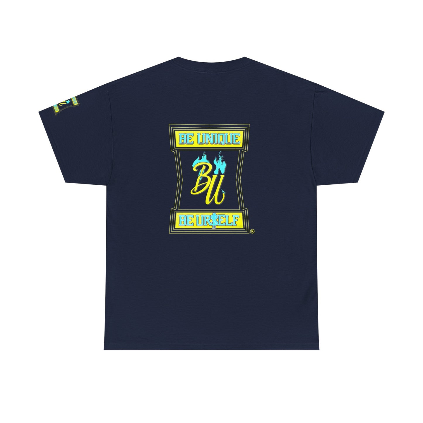 Be Unique Be Yourself Graphic Tee — Inspirational Palm Design