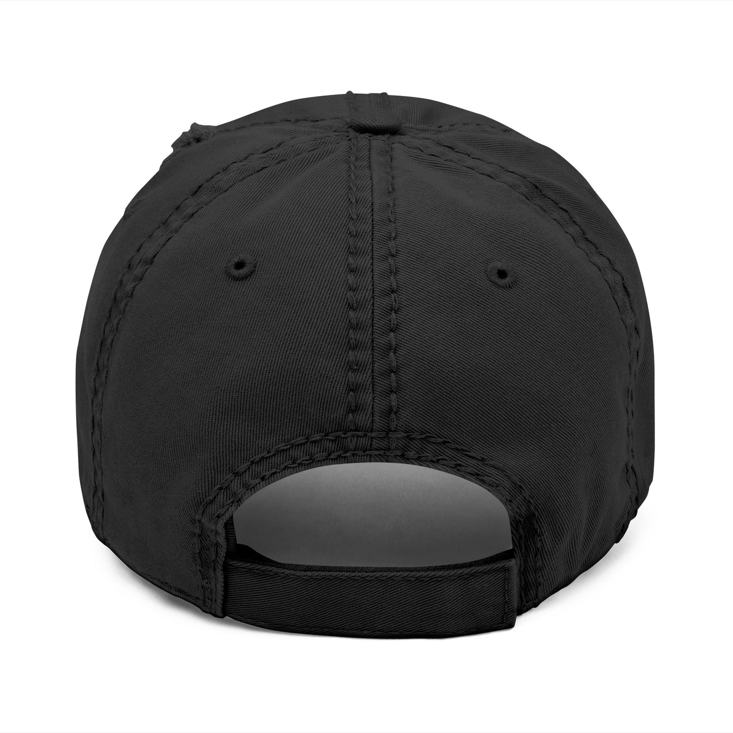 Embroidered Distressed Dad Hat — Retro Patch Logo Cap