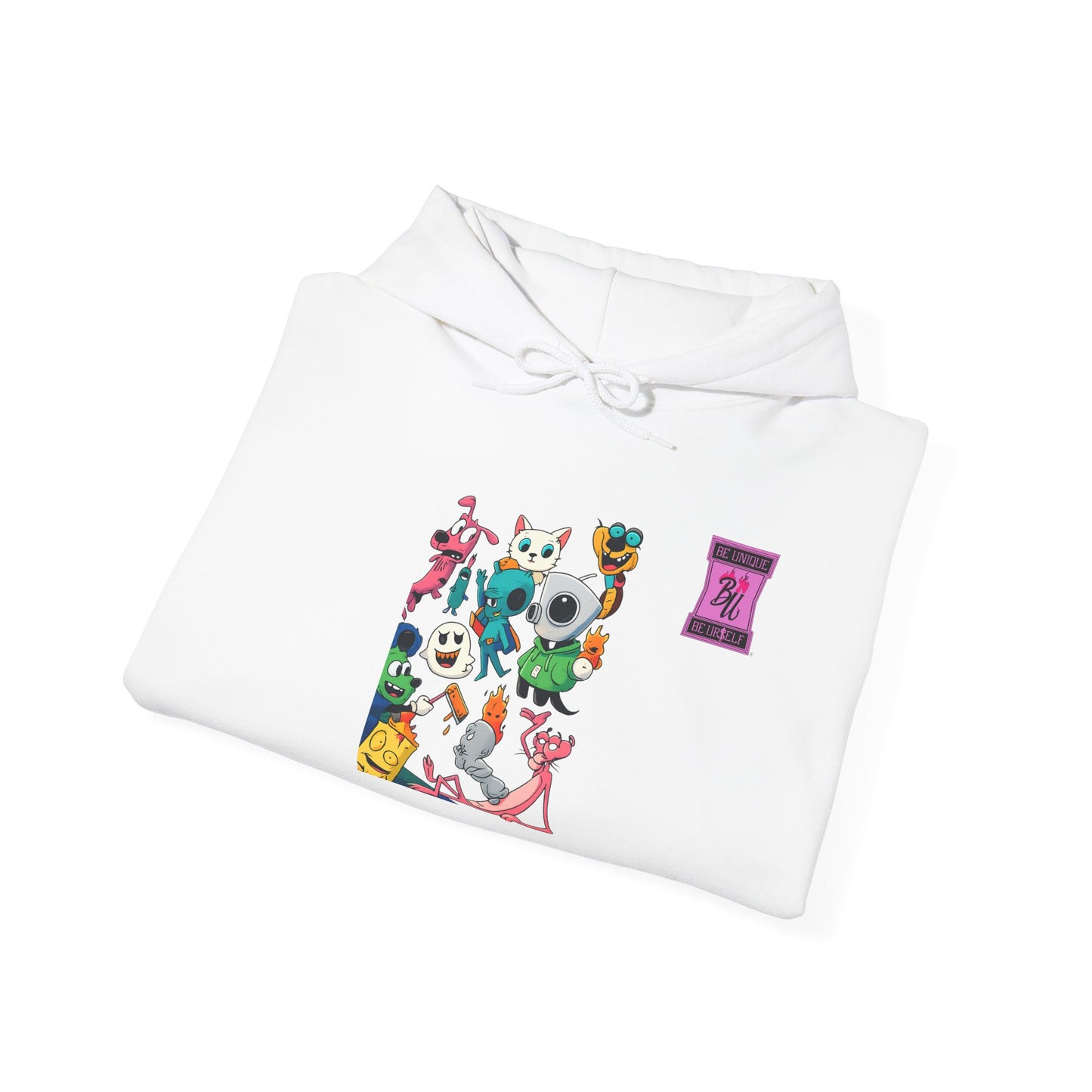 Hoodie — Cute Kawaii Character Collage Pullover