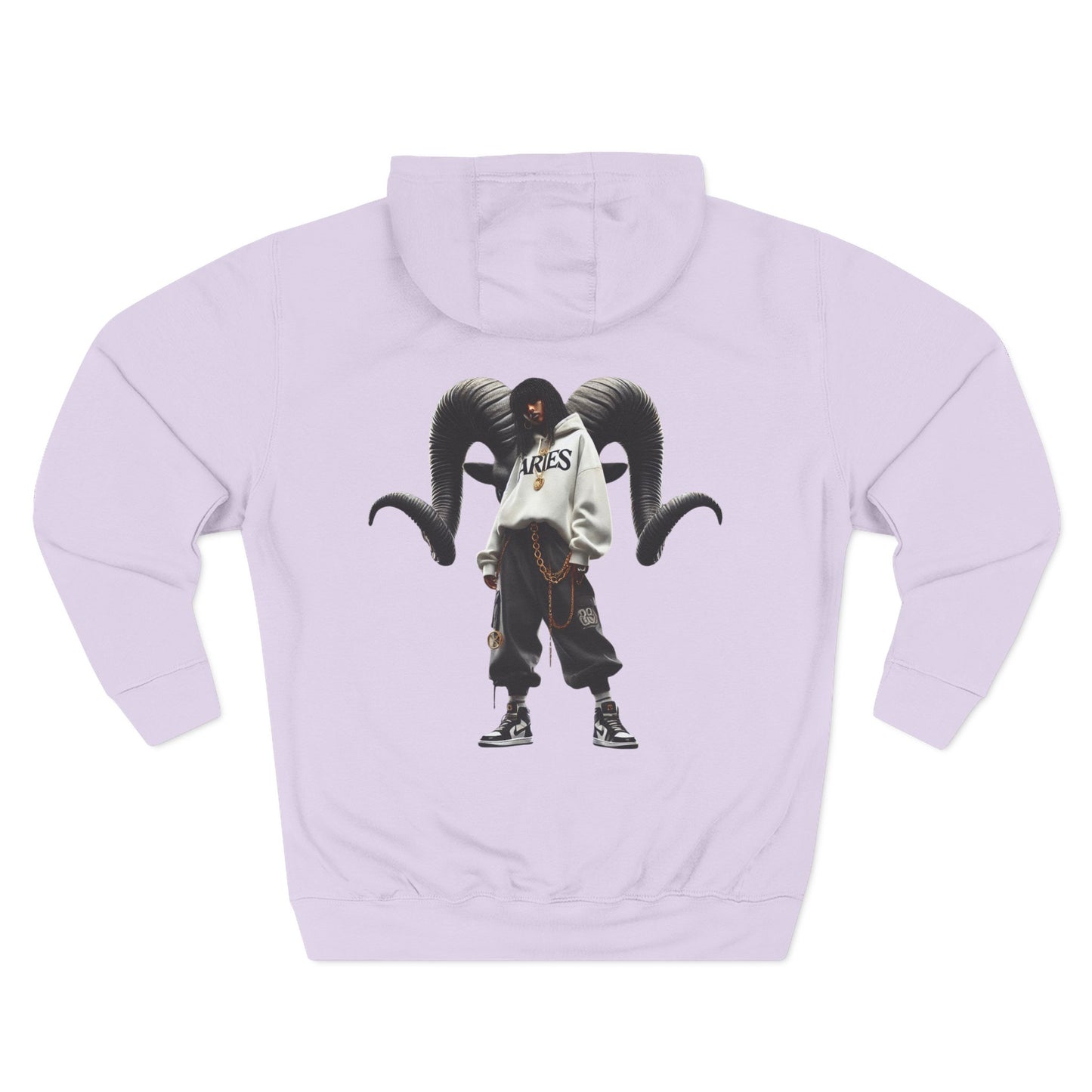 Three-Panel Fleece Hoodie