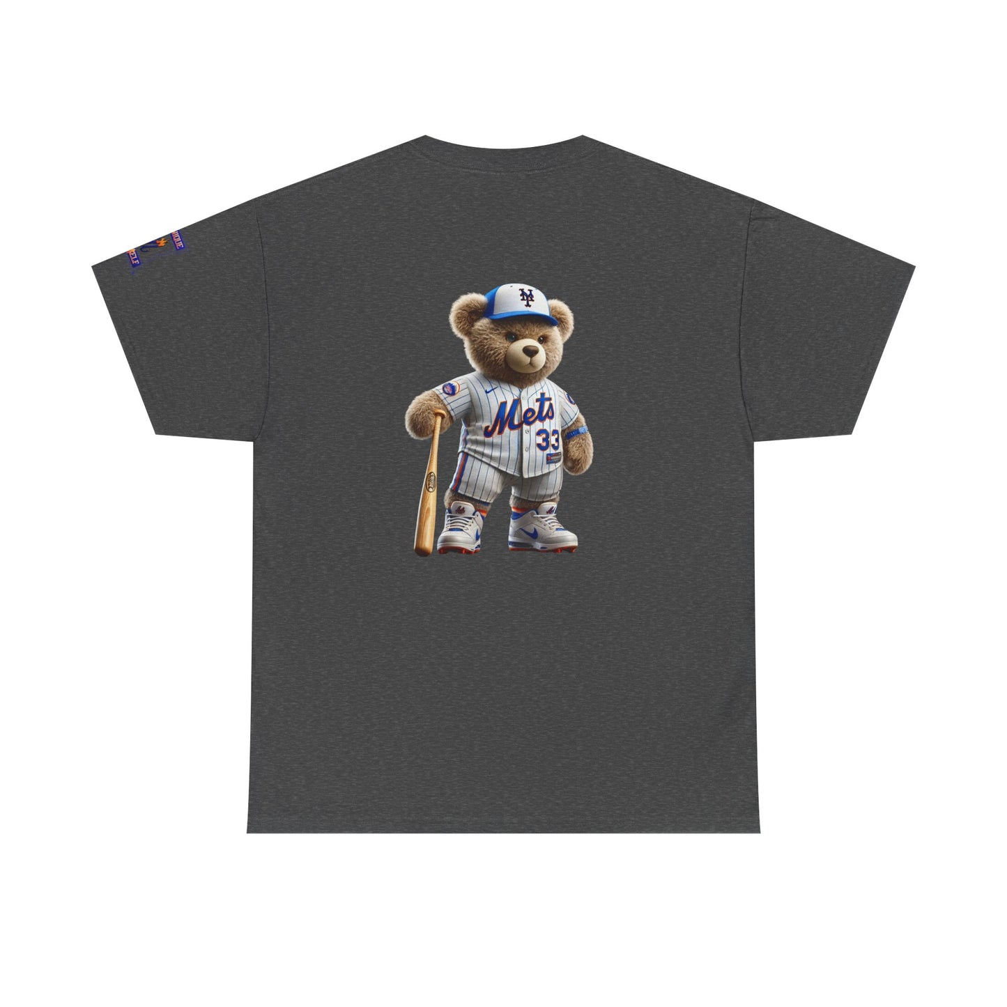T-Shirt — Teddy Bear Baseball Tee (Mets Inspired)