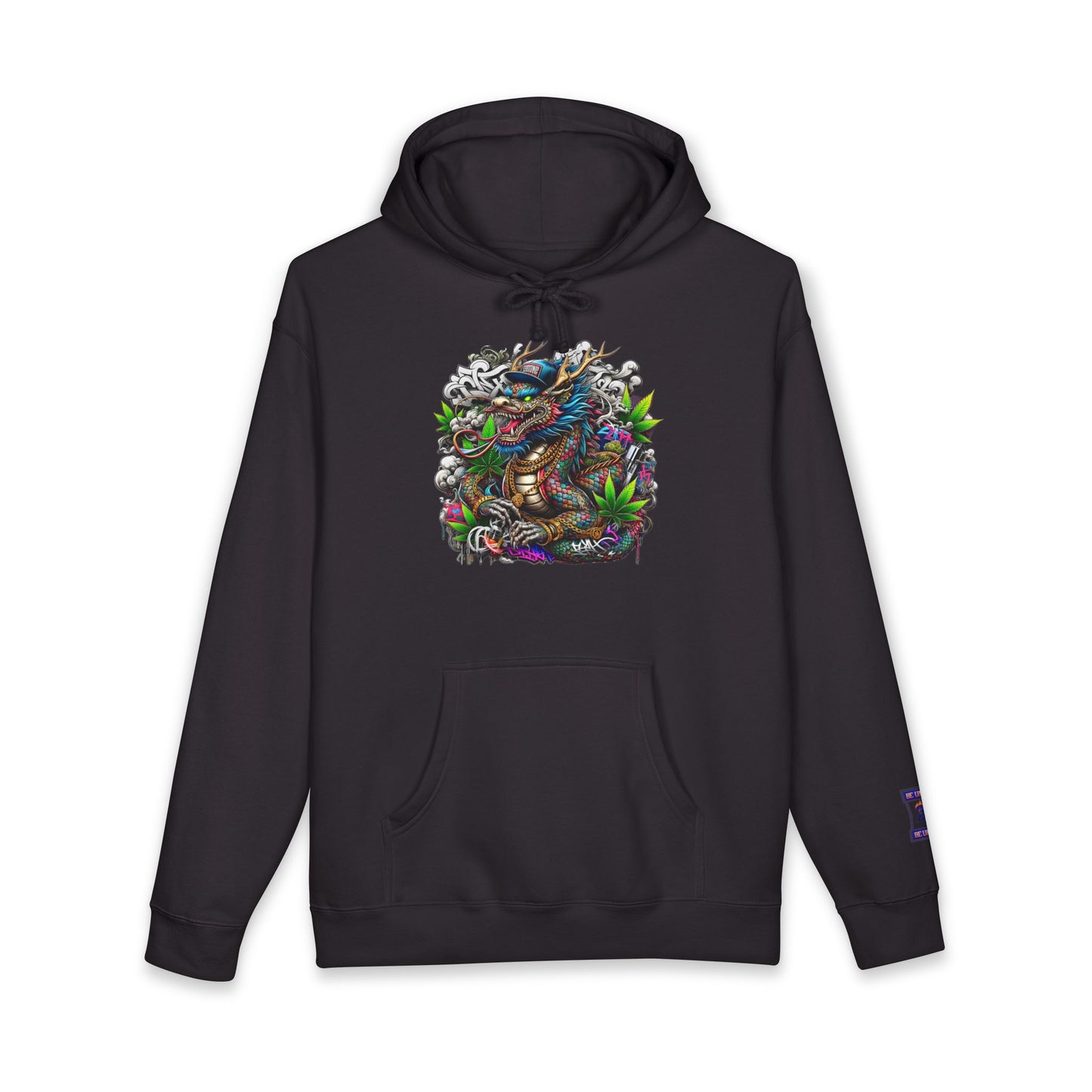 Colorful Dragon Design Unisex Heavyweight Hoodie, Graphic Sweatshirt, Streetwear Fashion, Unique Gift, Cozy Wear