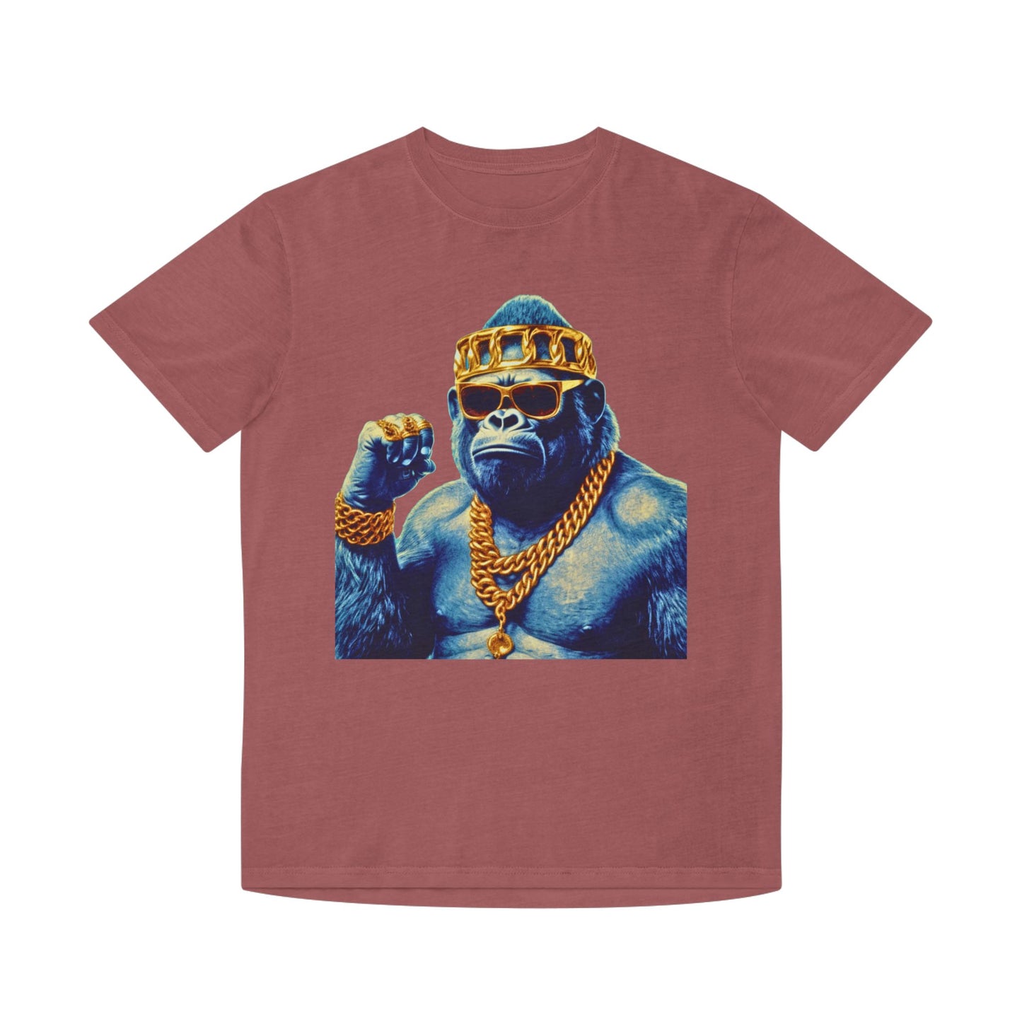 Cool Gorilla Graphic Tee, Casual Faded Shirt, Unisex Streetwear, Gift for Animal Lovers, Trendy Vintage Style