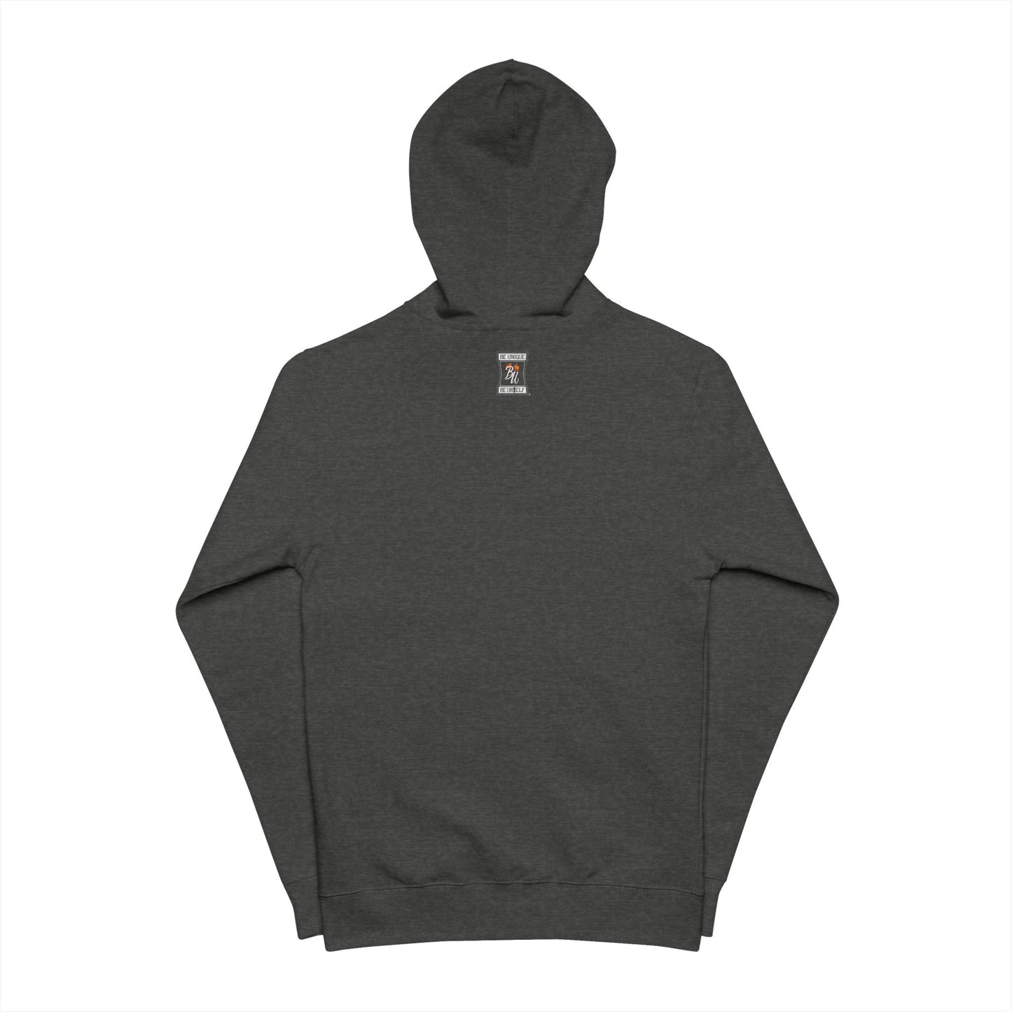 Unisex Fleece Zip Up Hoodie - Let's Be Friends Design, Cute Casual Wear, Perfect Gift, Friendship Apparel, Comfortable Hoodie