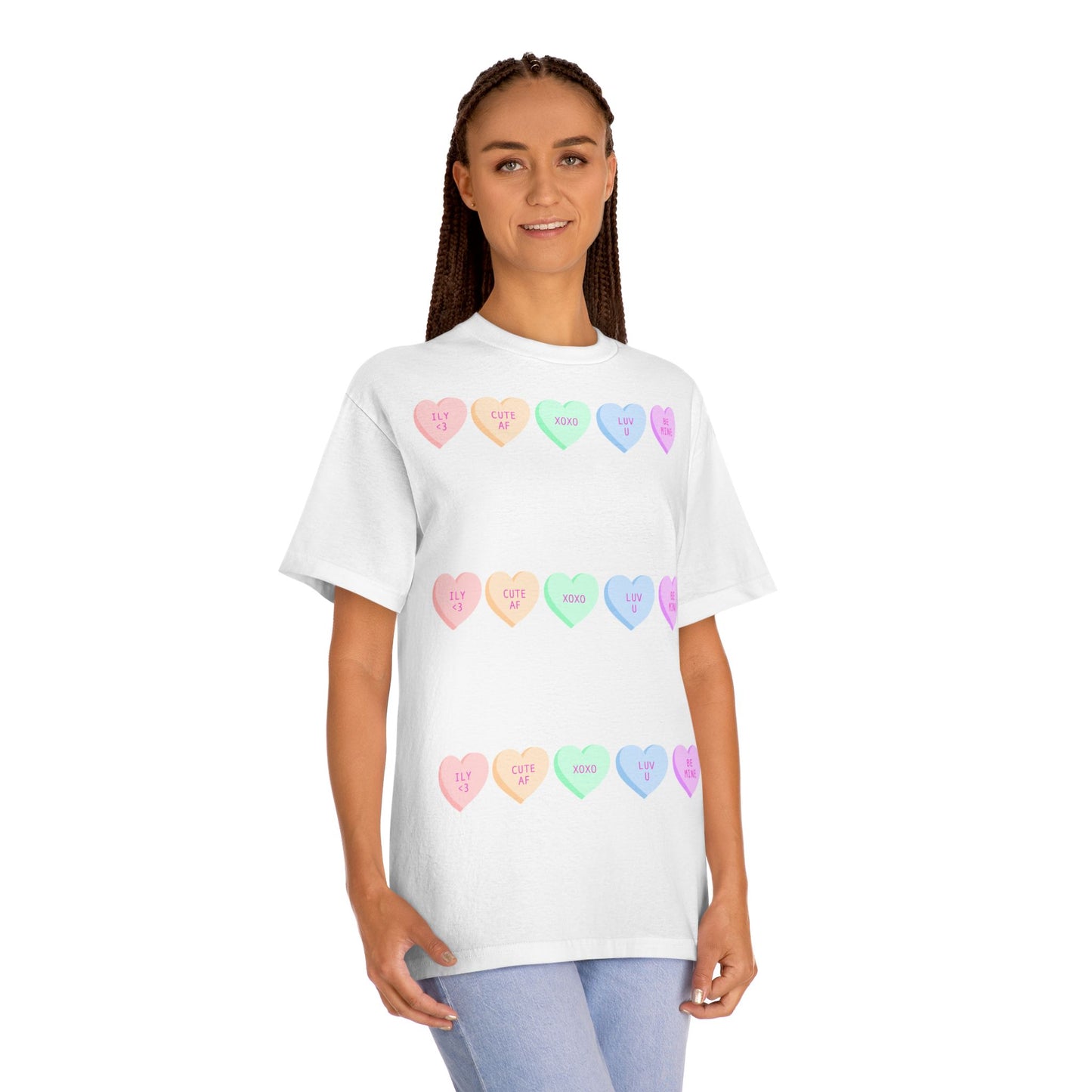 Unisex Classic Tee - Heart and Motivational Design, Casual Wear, Gift for Friends, Summer Outfit, Comfortable T-Shirt