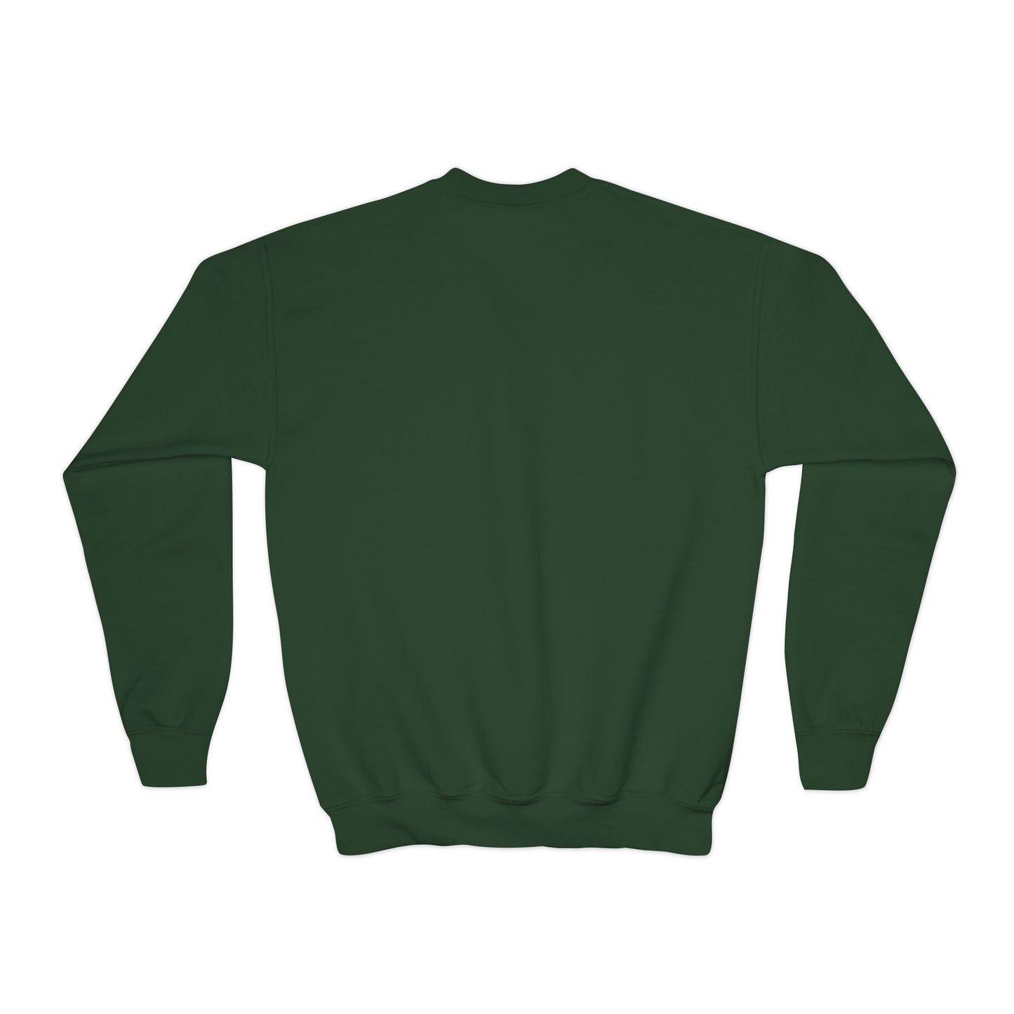 Youth Crewneck Sweatshirt — Holiday Floral Pocket Print
