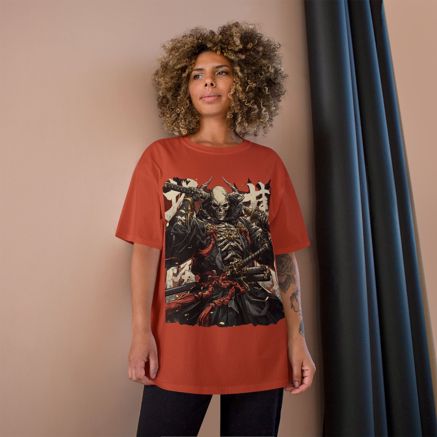 Samurai Skeleton Warrior T-Shirt – Dark Japanese Myth Art Tee