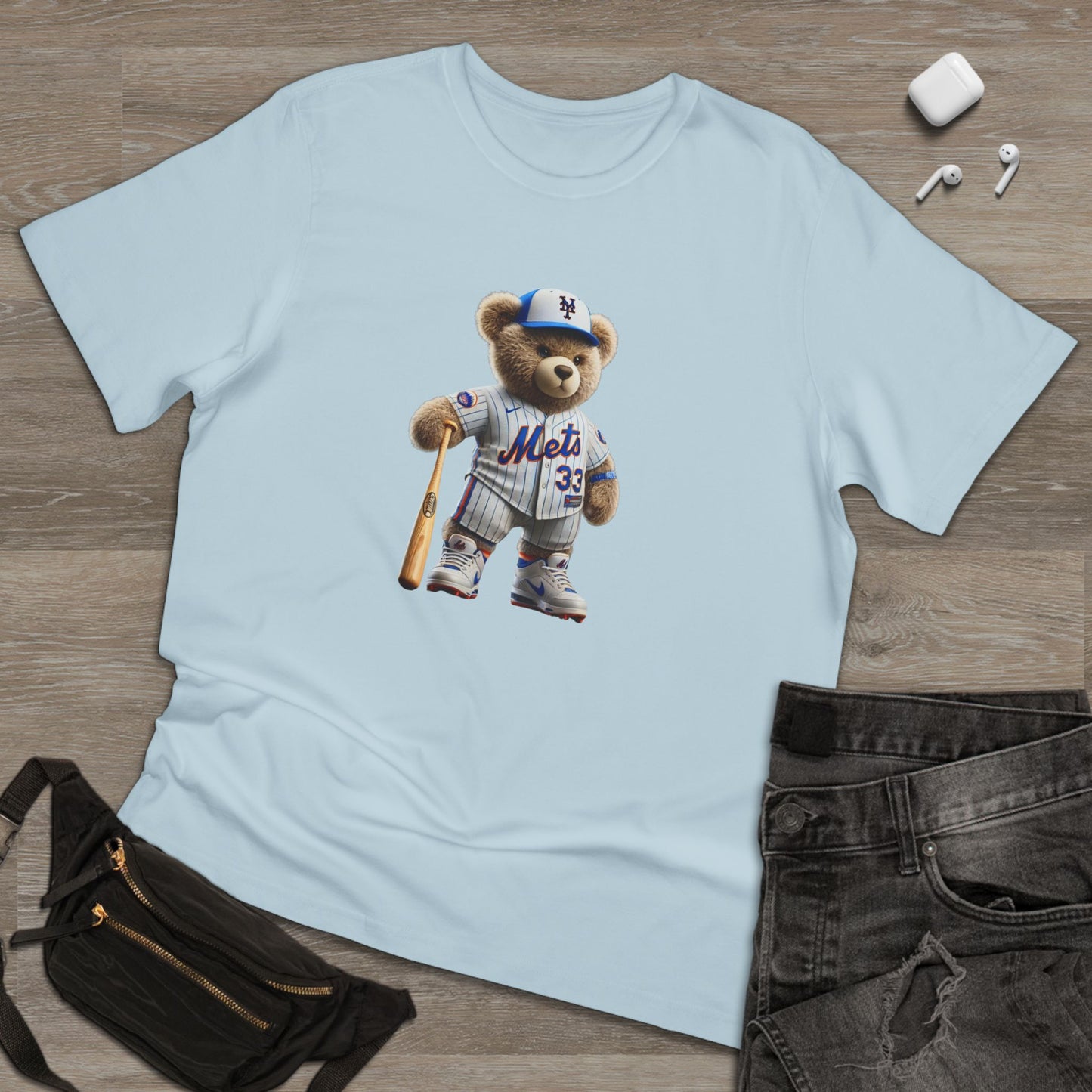 Unisex Bear Baseball T-Shirt, Cute Animal Tee, Gift for Sports Fans, Casual Wear, Soft Cotton Top