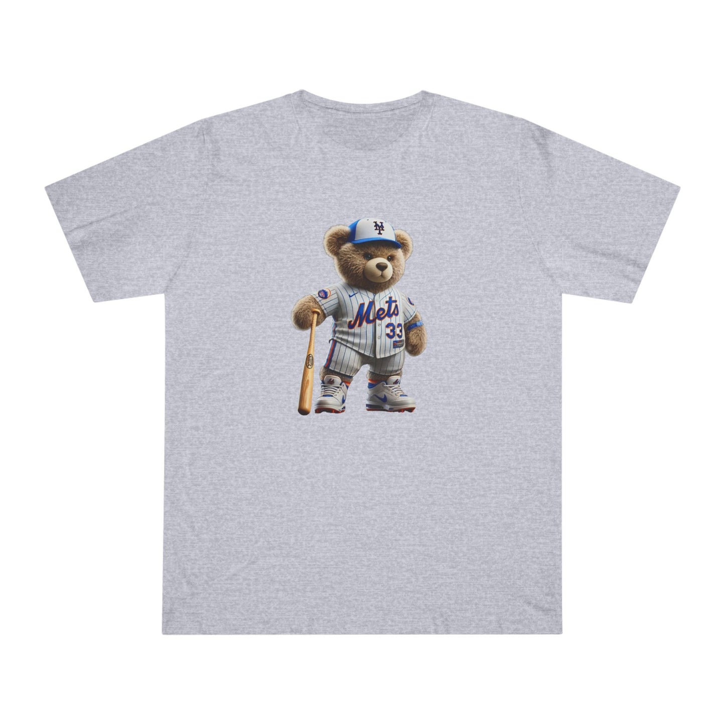 Unisex Bear Baseball T-Shirt, Cute Animal Tee, Gift for Sports Fans, Casual Wear, Soft Cotton Top