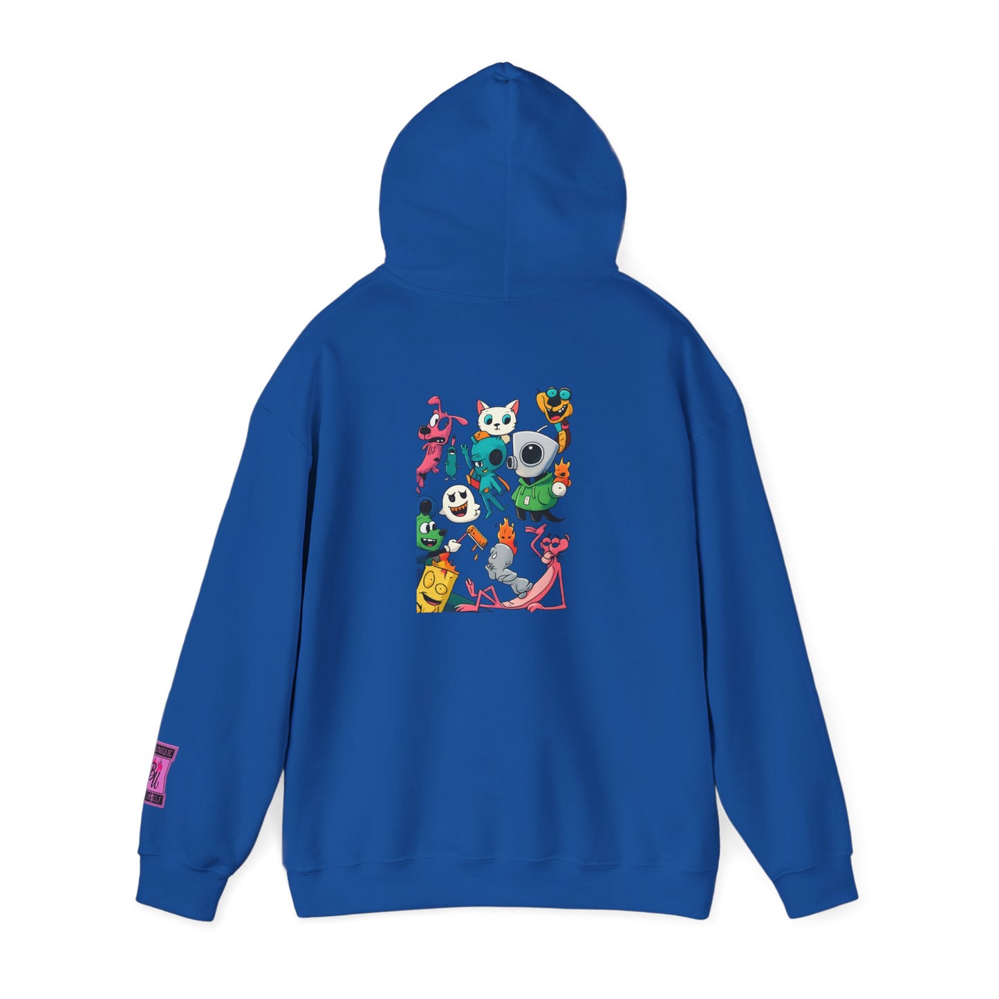 Hoodie — Cute Kawaii Character Collage Pullover