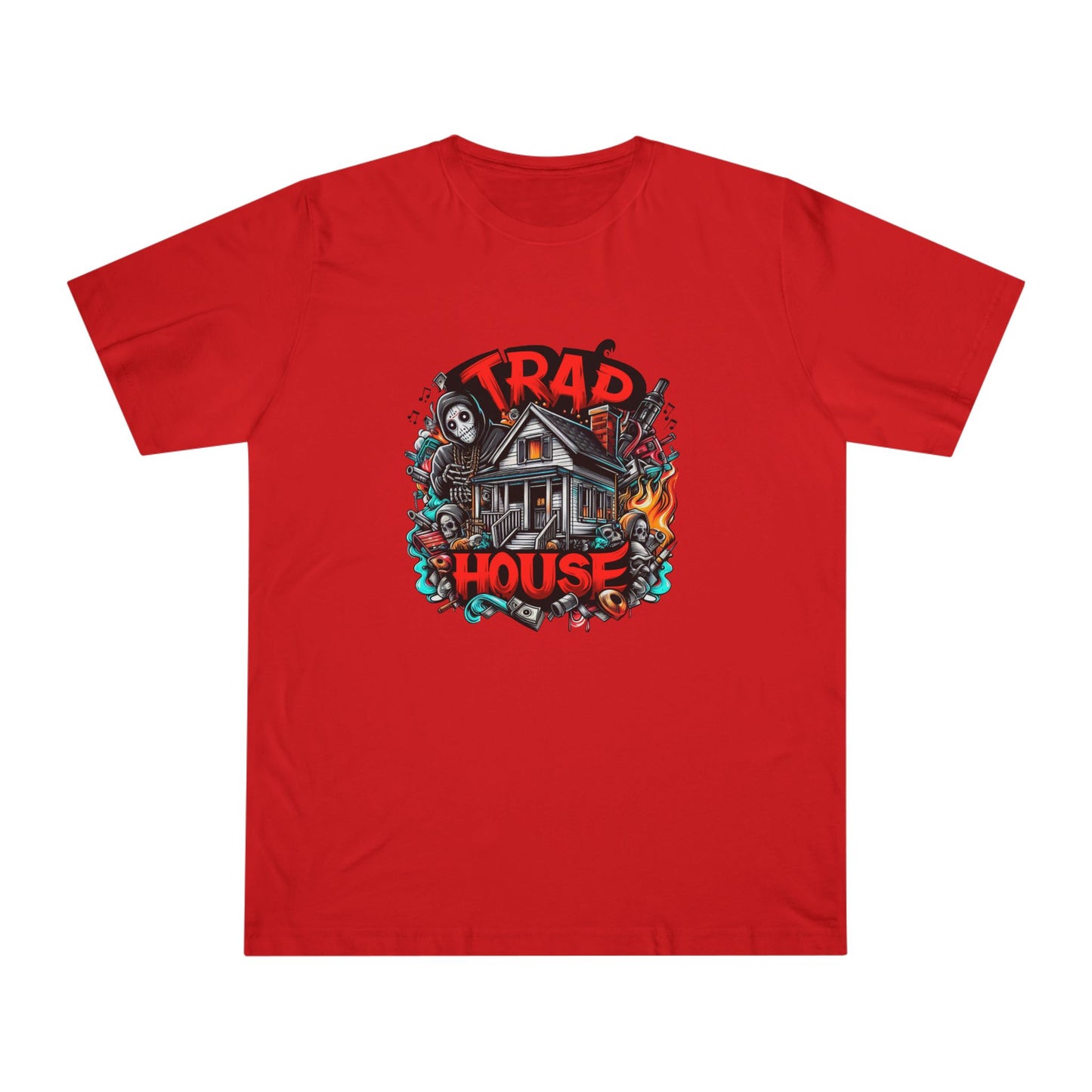 Trad House Horror T-Shirt — 'Be Unique Be Urself' Graphic Tee