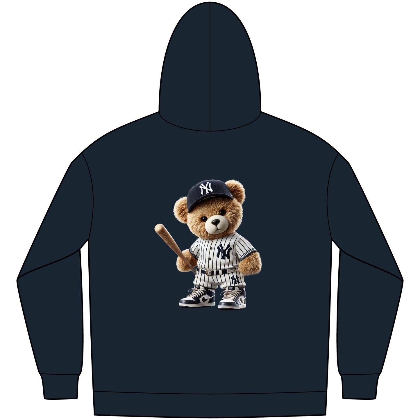 Cozy Sports Bear Hoodie, Casual Men’s Fleece, Great for Game Days, Gift for Sports Fans, Fun and Comfortable Wear