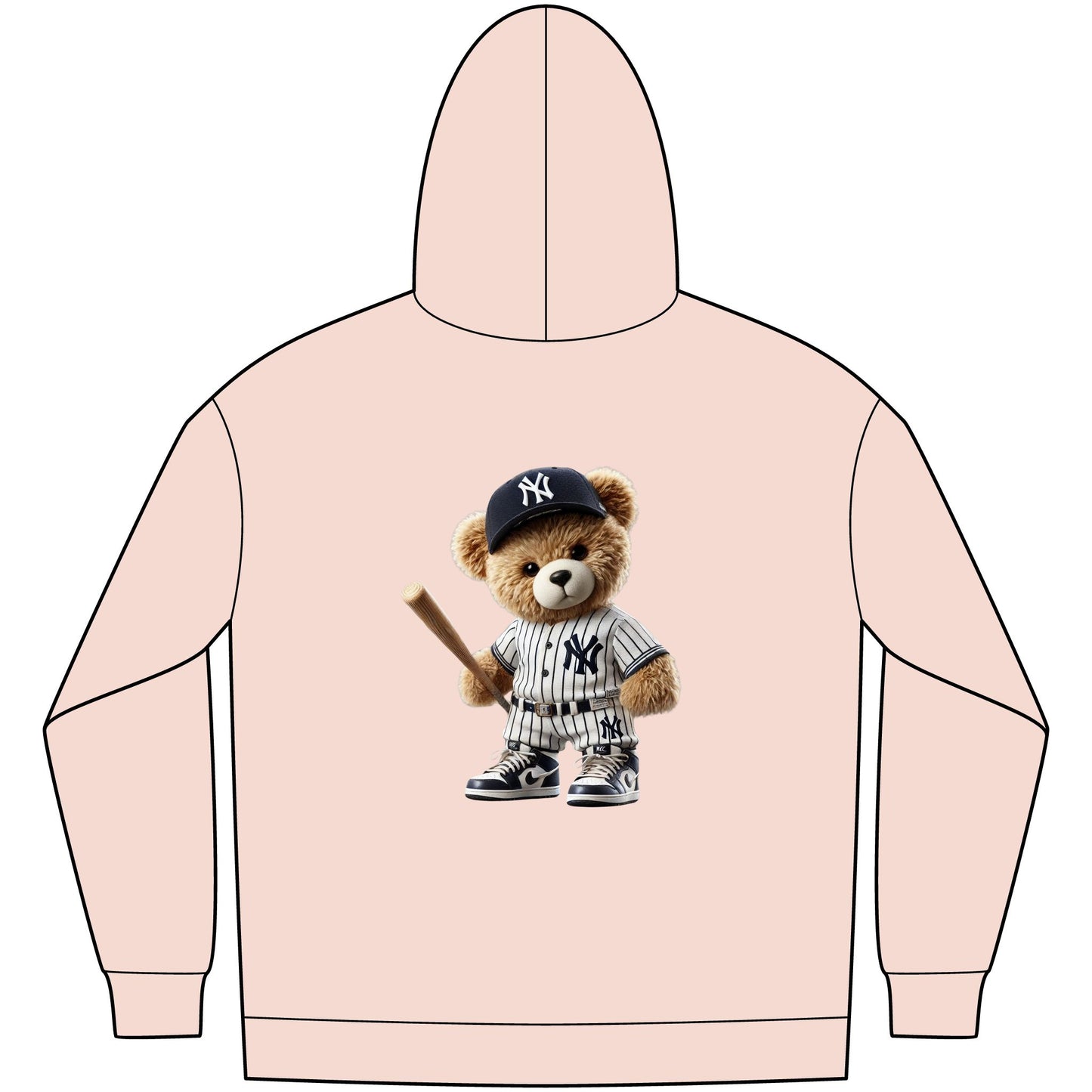 Cozy Sports Bear Hoodie, Casual Men’s Fleece, Great for Game Days, Gift for Sports Fans, Fun and Comfortable Wear