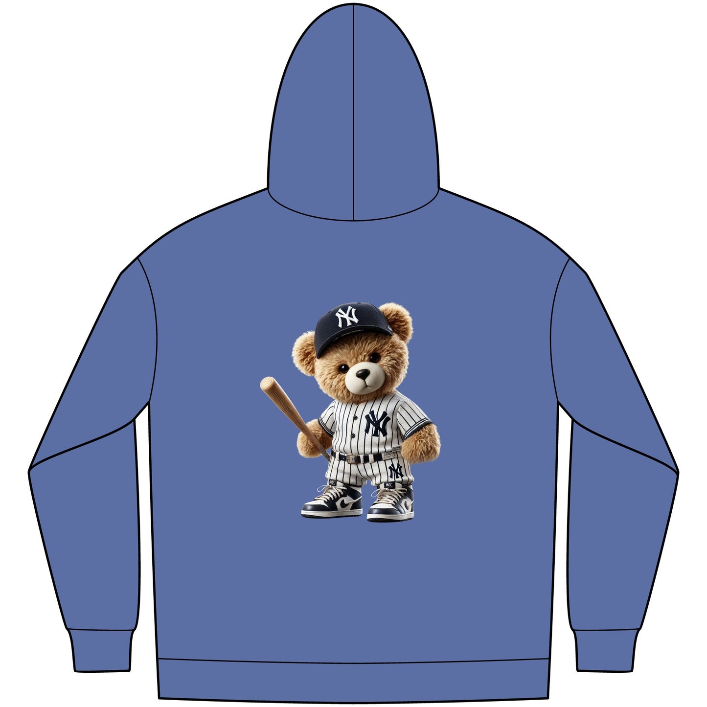 Cozy Sports Bear Hoodie, Casual Men’s Fleece, Great for Game Days, Gift for Sports Fans, Fun and Comfortable Wear