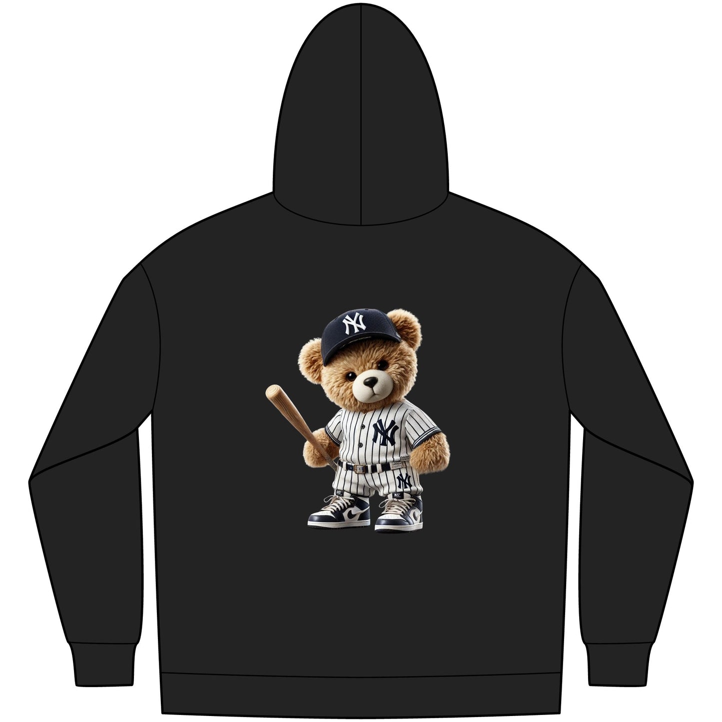 Cozy Sports Bear Hoodie, Casual Men’s Fleece, Great for Game Days, Gift for Sports Fans, Fun and Comfortable Wear