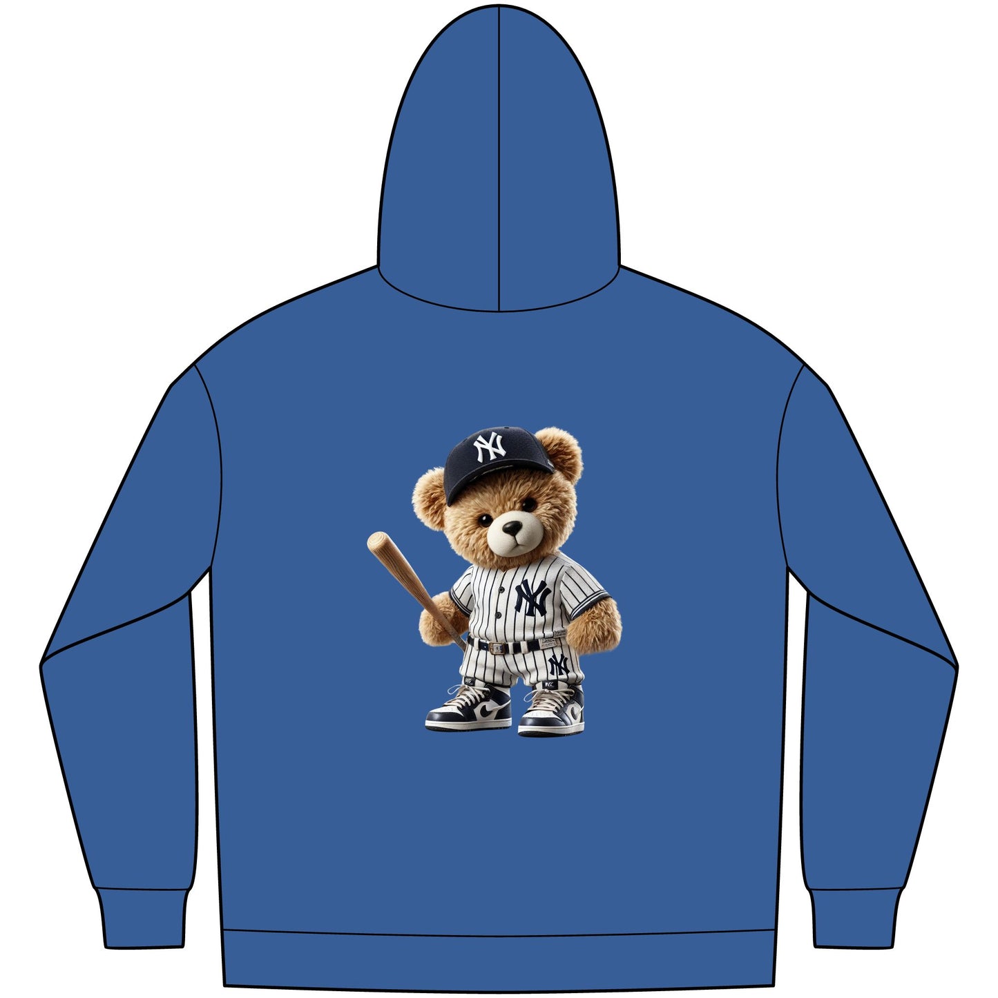 Cozy Sports Bear Hoodie, Casual Men’s Fleece, Great for Game Days, Gift for Sports Fans, Fun and Comfortable Wear