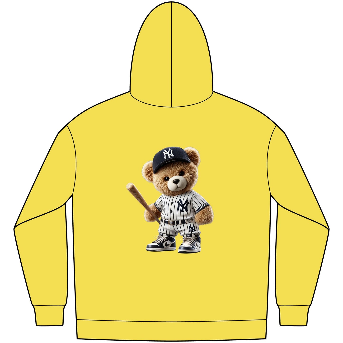 Cozy Sports Bear Hoodie, Casual Men’s Fleece, Great for Game Days, Gift for Sports Fans, Fun and Comfortable Wear