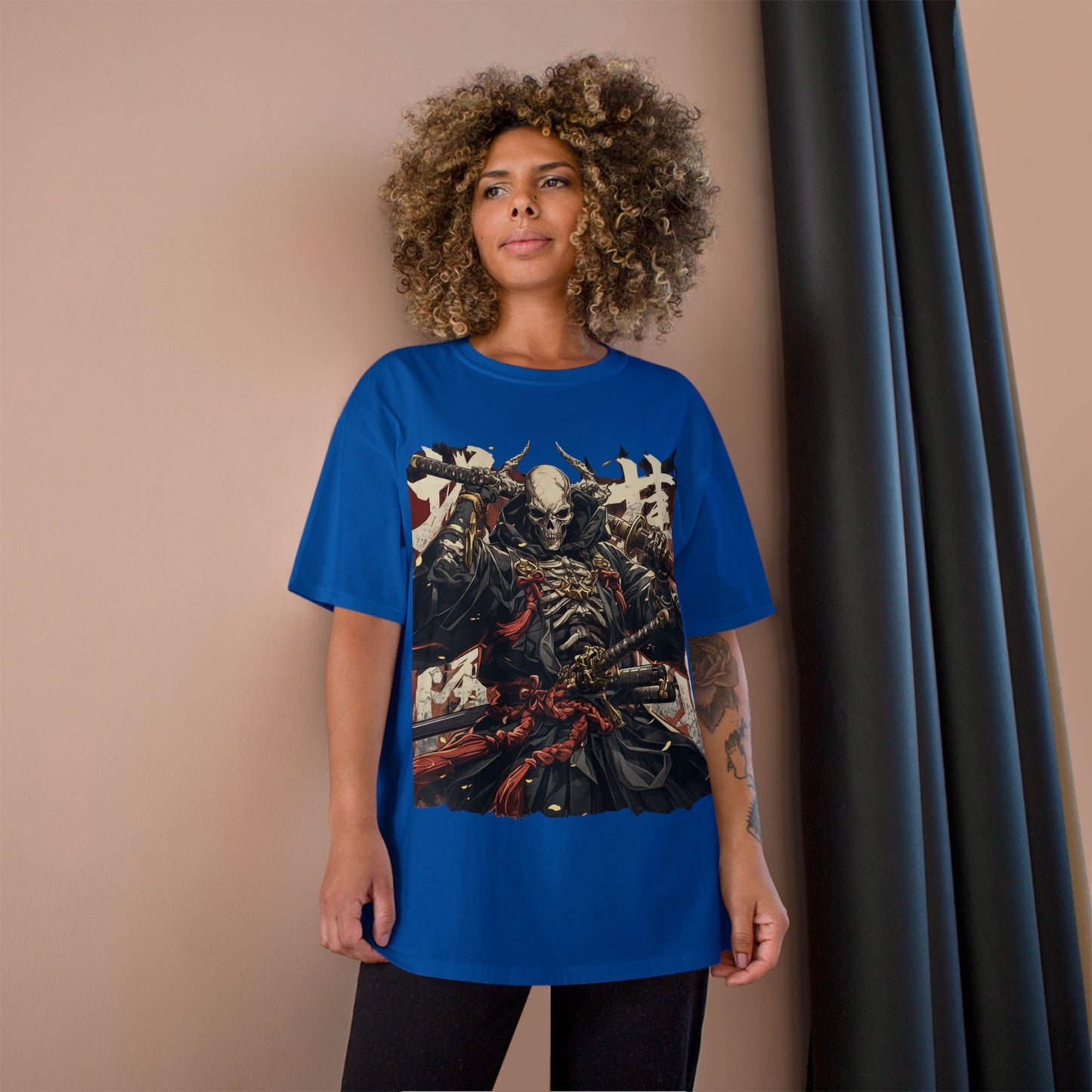 Samurai Skeleton Warrior T-Shirt – Dark Japanese Myth Art Tee