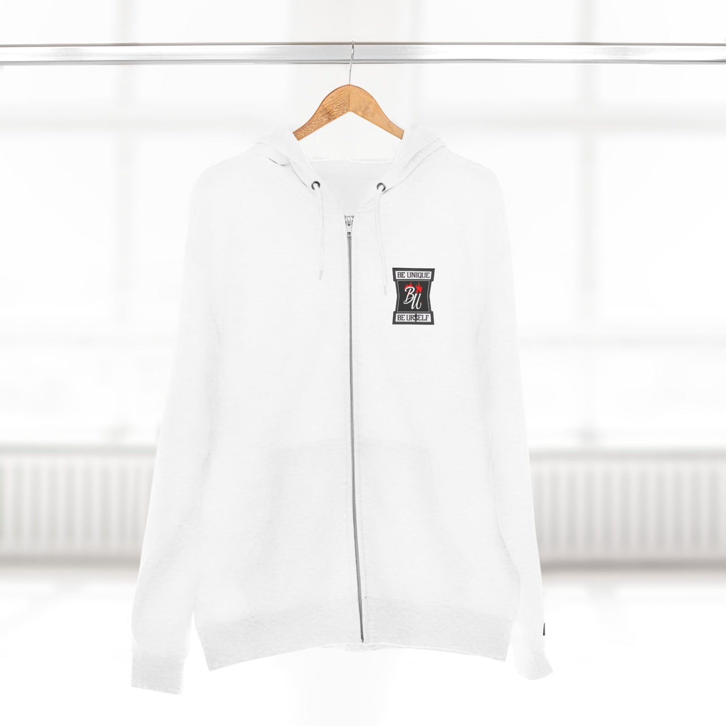 Retro Soda Logo Zip Hoodie — 'Hi' Patch Streetwear Zip-Up