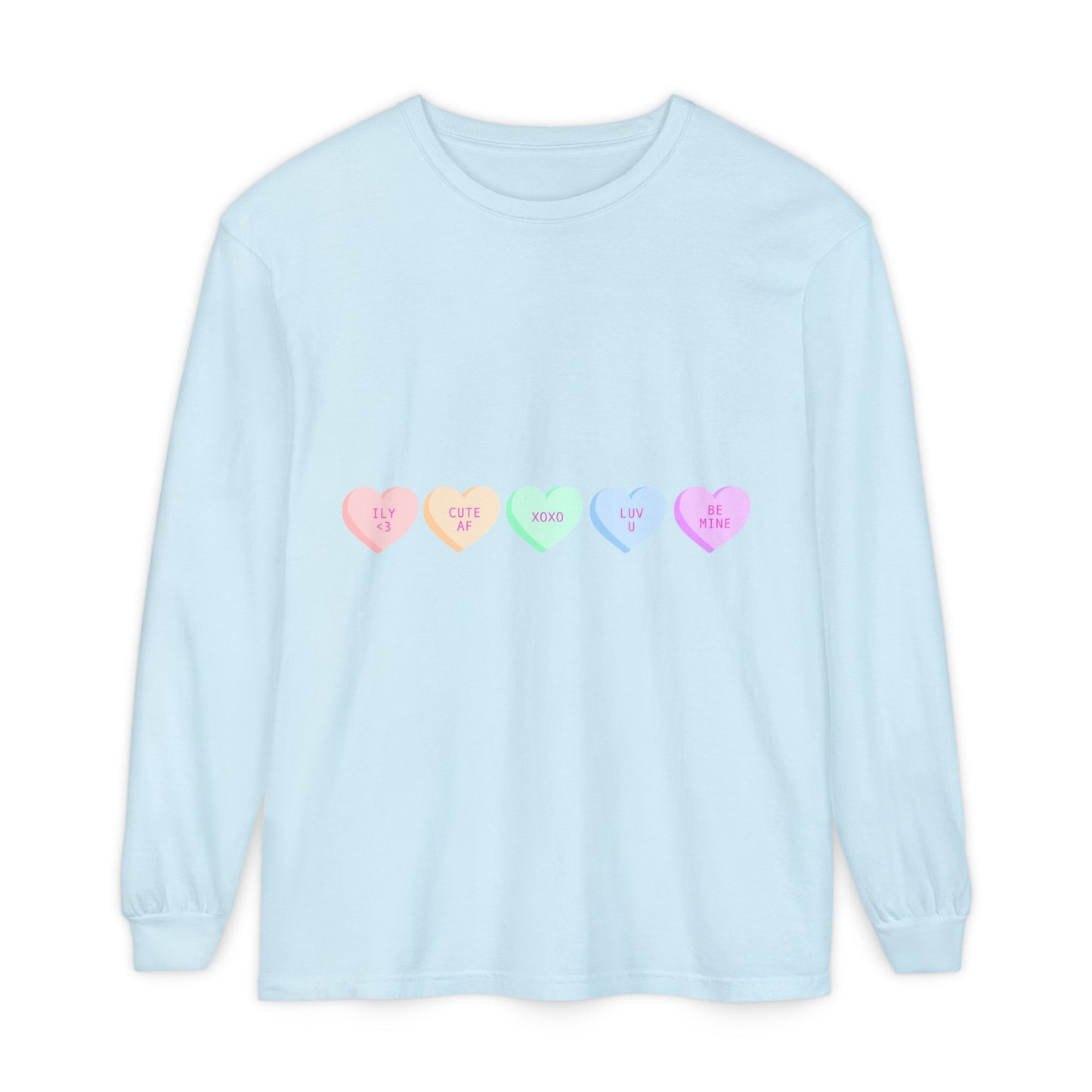 Trendy Long Sleeve Tee with Heart Design and Motivational Back Print, Unisex Gift, Casual Wear, Outfit for All Seasons, Perfect for [...]