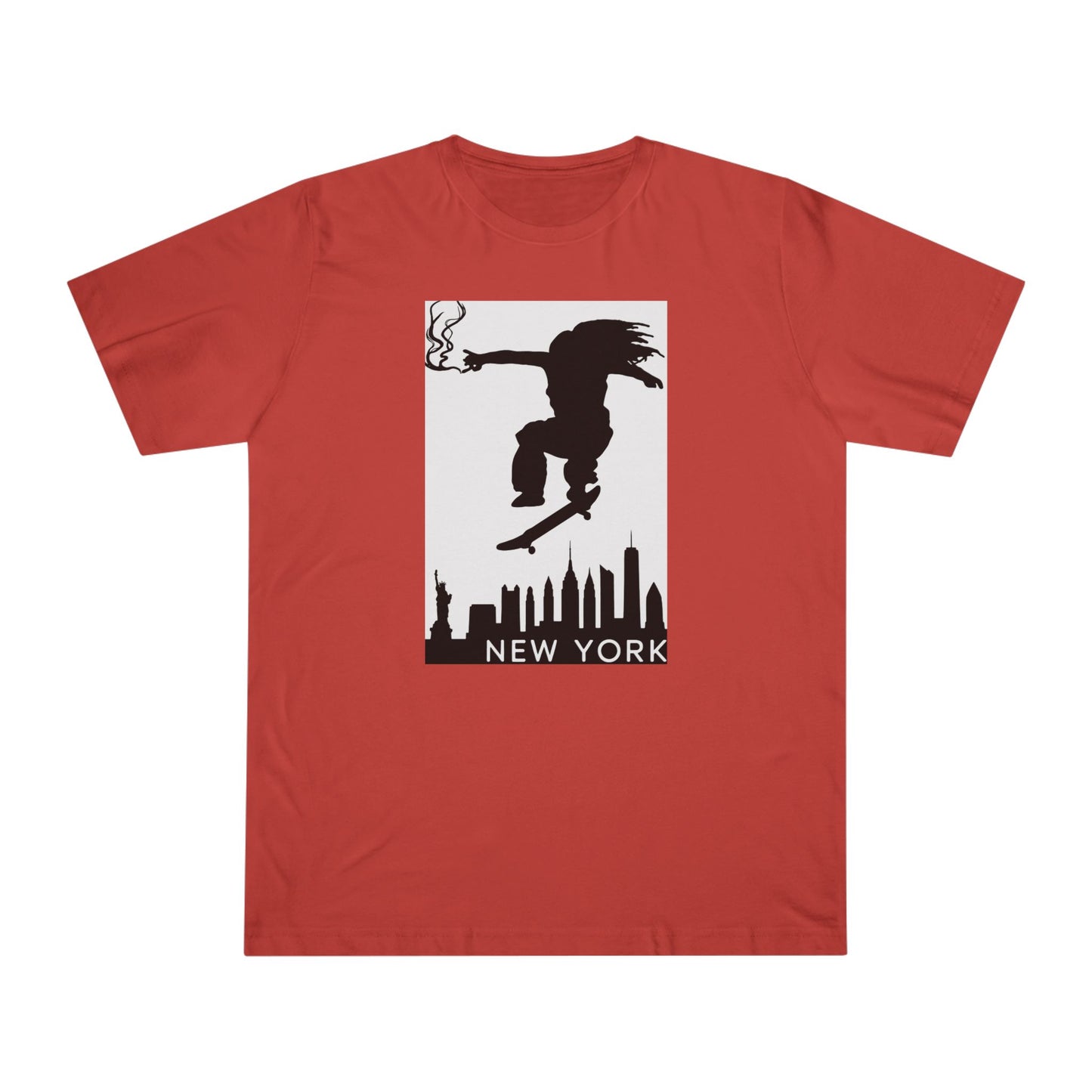 New York City Skater T-shirt, Urban Style Tee, Streetwear Shirt, Skateboarder Apparel, NYC Vibes Fashion