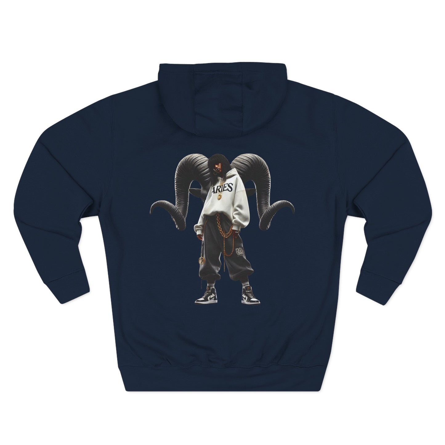 Three-Panel Fleece Hoodie