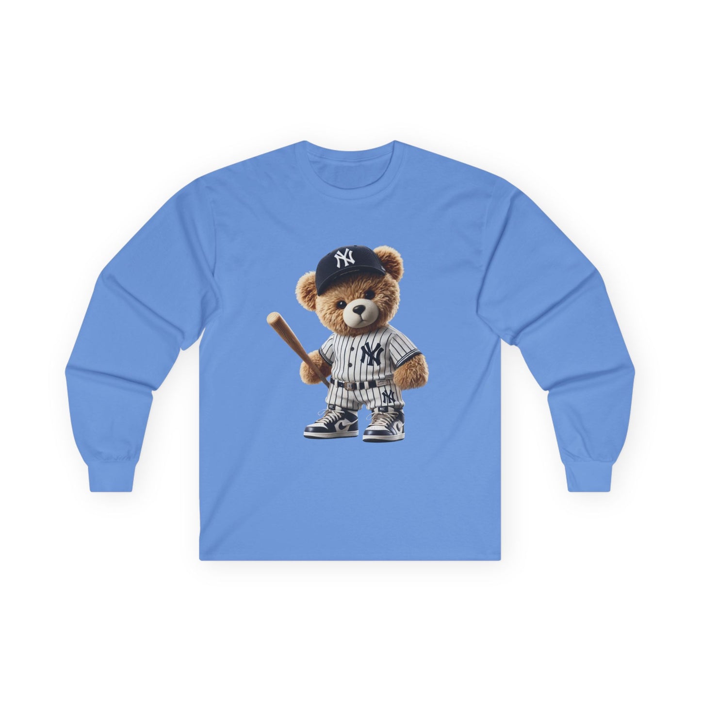 Baseball Bear Long Sleeve Tee - Cute Baseball Shirt, Perfect for Sports Fans, Gift for Kids and Adults, Spring and Summer Style, [...]