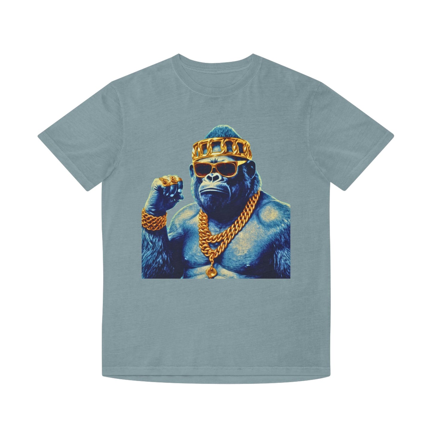 Cool Gorilla Graphic Tee, Casual Faded Shirt, Unisex Streetwear, Gift for Animal Lovers, Trendy Vintage Style