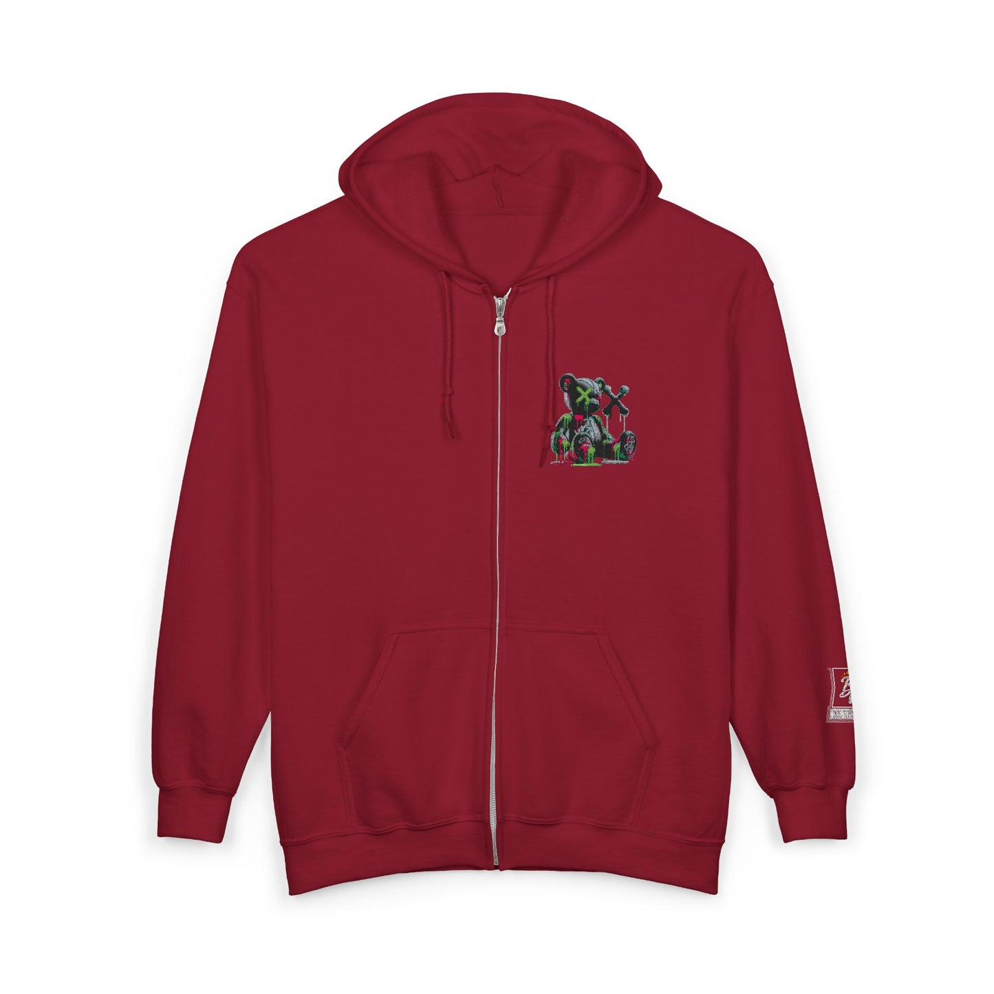 Cool Bear Graphic Unisex Zip Hoodie, Cozy Hoodie for Teens, Casual Wear, Street Style, Perfect Gift for Friends