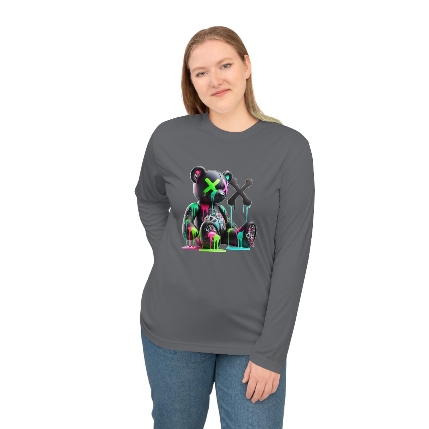 Neon Bear Long Sleeve Performance Shirt, Graphic Tee for Casual Wear, Gift for Art Lovers, Perfect for Festivals, Cosplay, and [...]