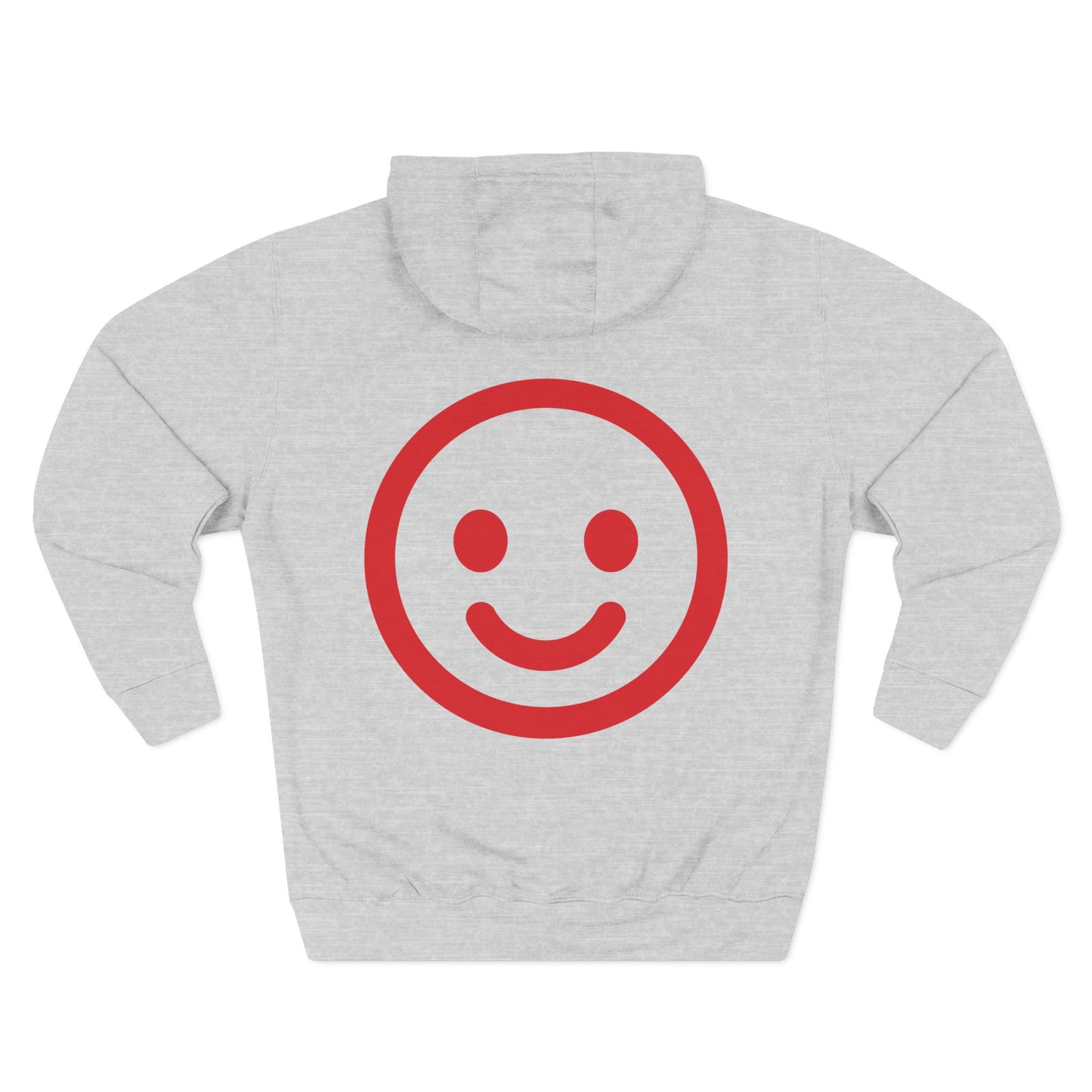 Smiley Face Fleece Hoodie, Cozy Casual Sweatshirt, Unisex Hoodie, Graphic Hoodie, Relaxed Winter Wear