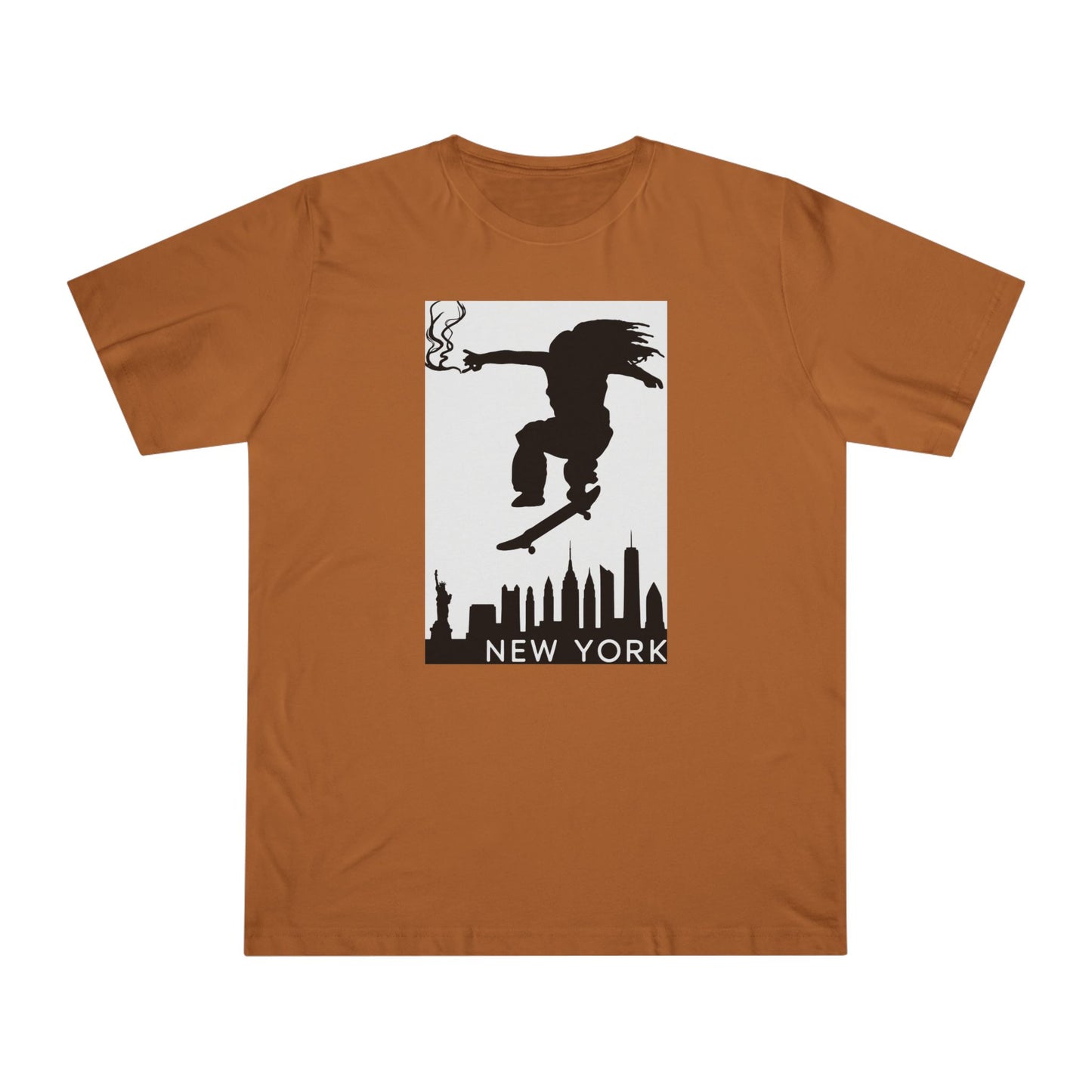 New York City Skater T-shirt, Urban Style Tee, Streetwear Shirt, Skateboarder Apparel, NYC Vibes Fashion